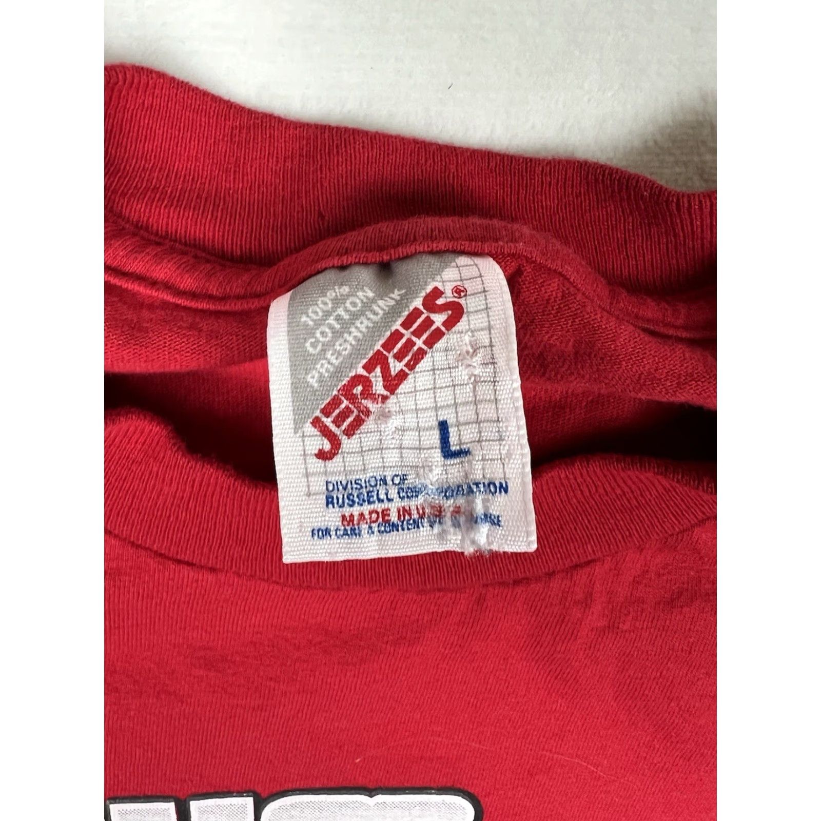 Vintage VINTAGE Case T-Shirt Magnum 7200 Series Size Large Made In USA Red Short Sleeve Graphic Print Men L USA 90s Transportation Size US L / EU 52-54 / 3 - 7 Thumbnail