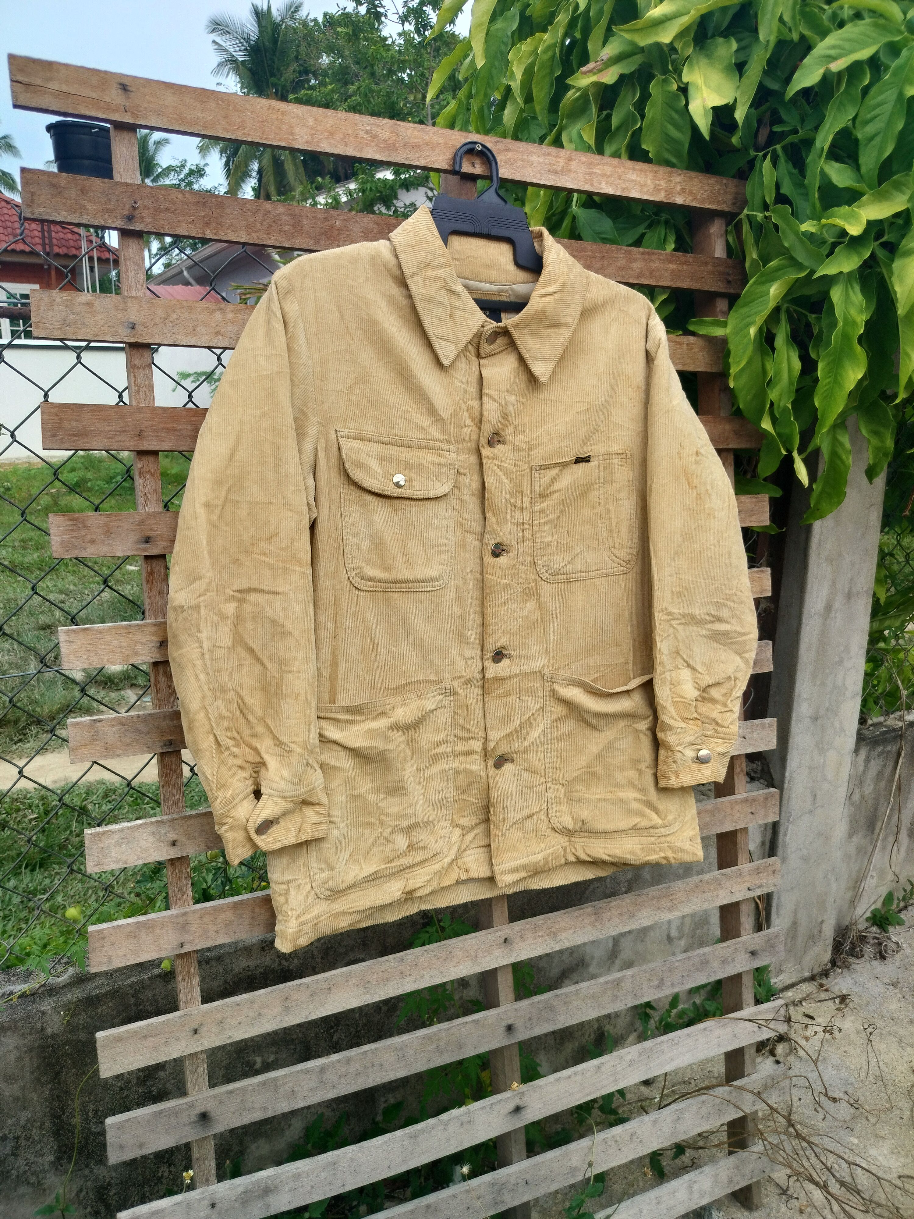Vintage WRANGLER CONDUROY BUTTON UP JACKET Size US L / EU 52-54 / 3 - 2 Thumbnail