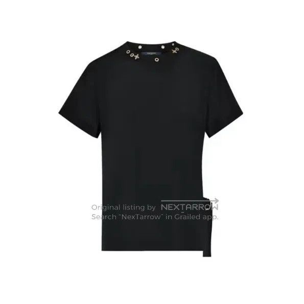 Louis Vuitton Louis Vuitton Black neckline gold presbyopic short sleeve Size US M / EU 48-50 / 2 - 1 Thumbnail