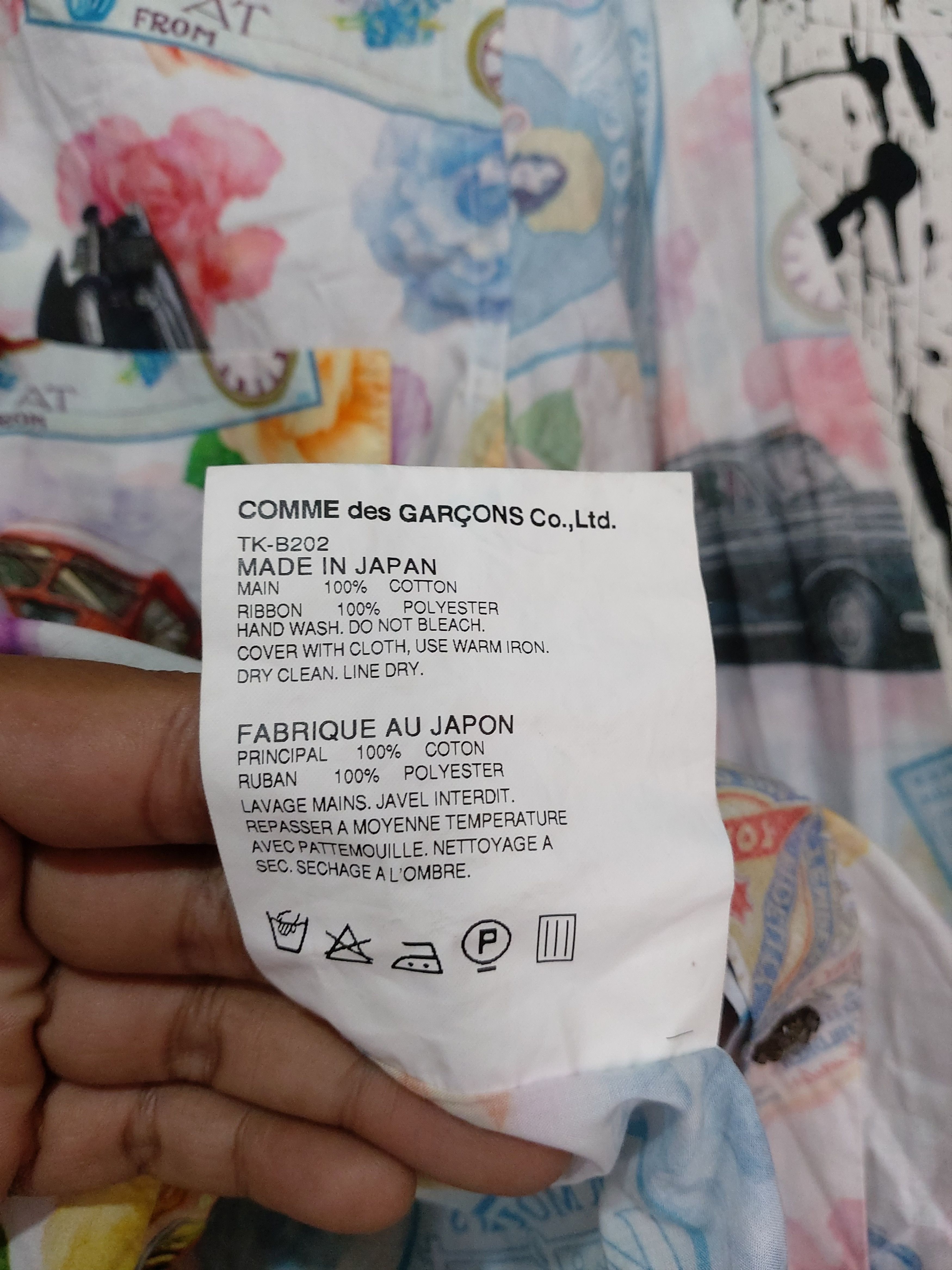 Tricot Comme des Garcons TRICOT COMME DES GARCONS AD 2012 PRINTED BUTTON UP SHIRT Size M / US 6-8 / IT 42-44 - 7 Thumbnail