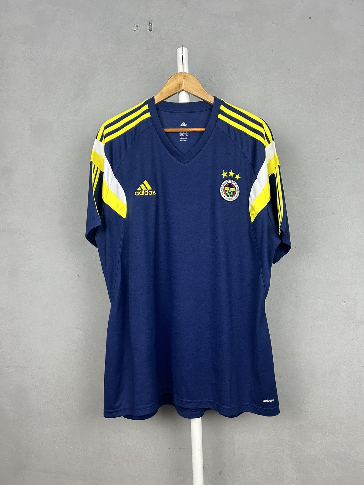 Adidas Fenerbache adidas 2014-15 Training Shirt jersey Size US XXL / EU 58 / 5 - 1 Thumbnail