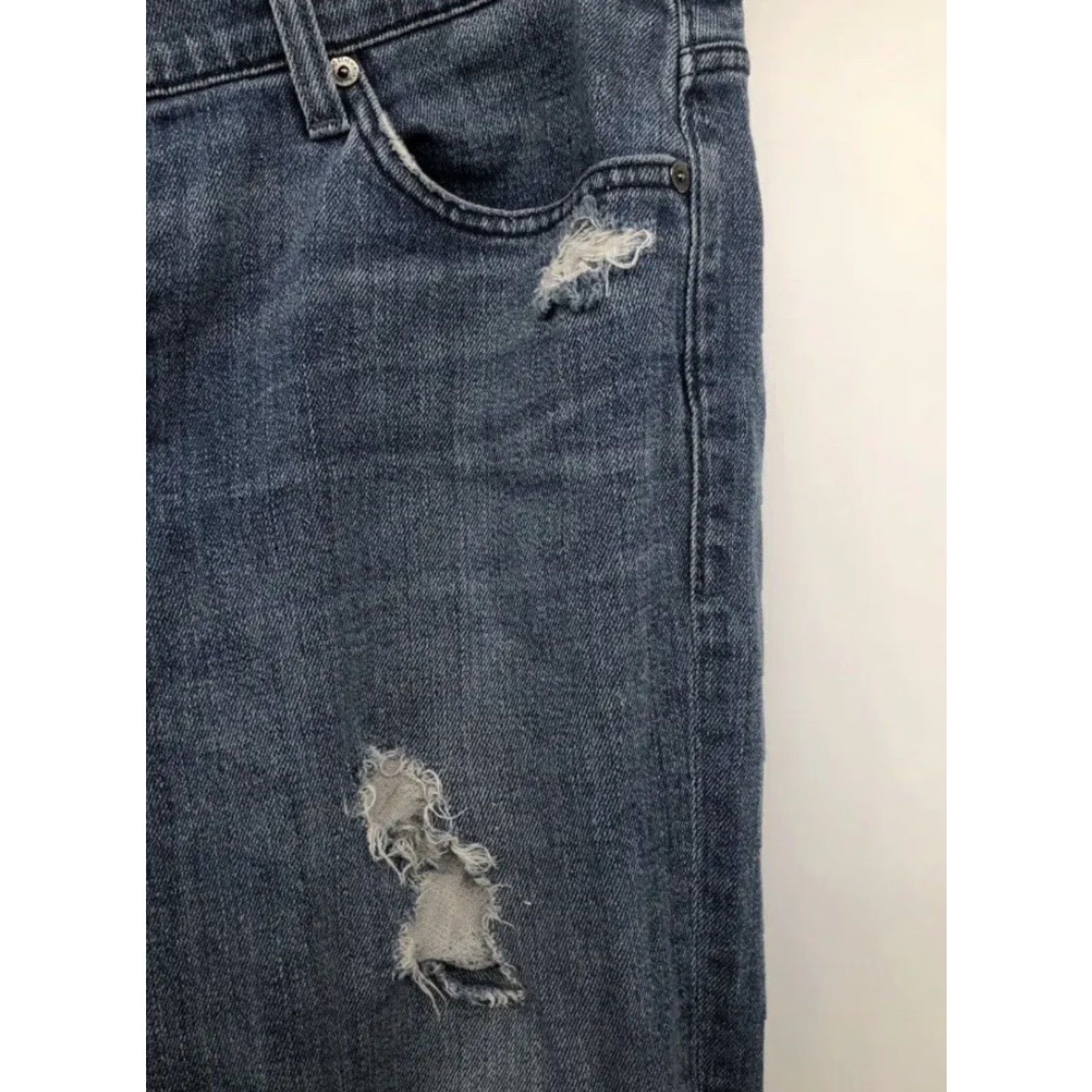 7 For All Mankind Men's 7 For All Mankind Slimmy Jeans Distressed Blue Denim 34x31 Bootcut Size 34 Regular Mens Jeans Distressed Blue Denim 7 For All Mankind Slimmy Size US 34 / EU 50 - 3 Thumbnail