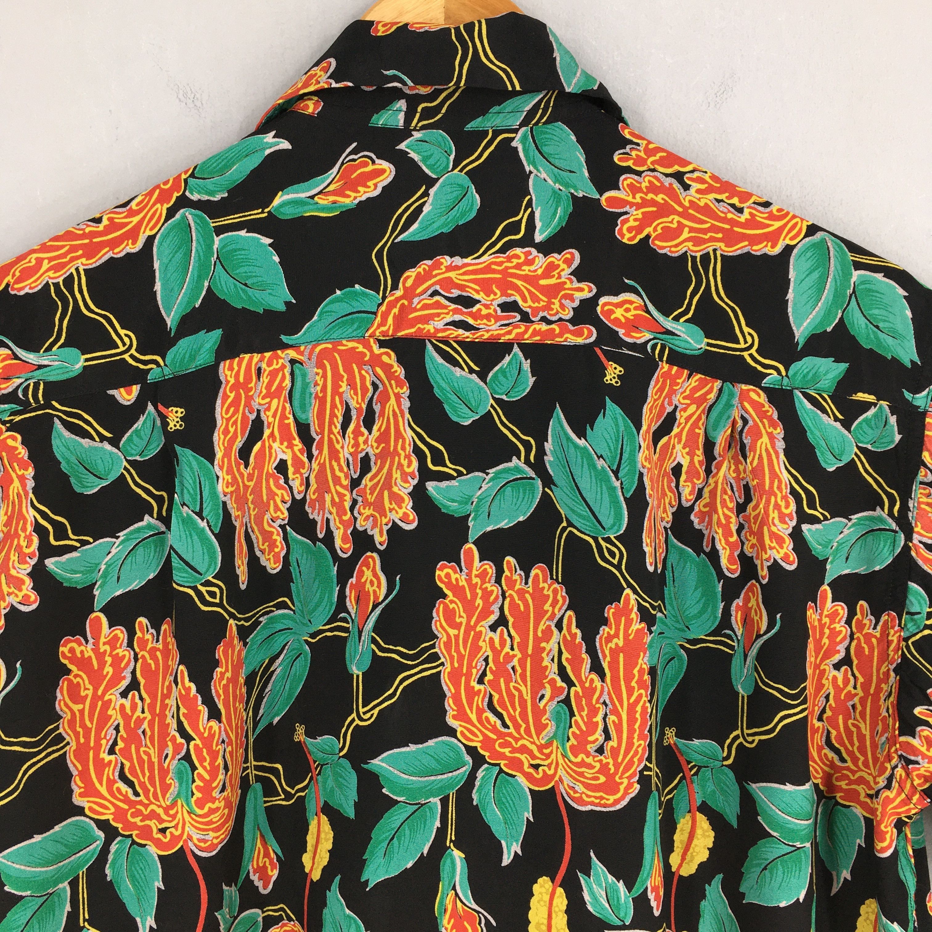 IOLANI Vintage 90s Leaves Hawaii Aloha Tropical Shirts Medium Size US M / EU 48-50 / 2 - 7 Thumbnail