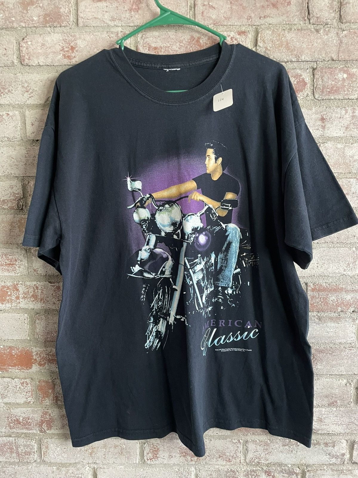 Fruit Of The Loom Vintage 1992 Elvis Presley American Classic Biker T-Shirt Size US XL / EU 56 / 4 - 1 Thumbnail