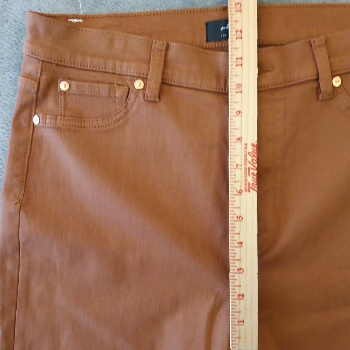 7 For All Mankind 7 For All Mankind Jegging Jeans Womens Size 31 Brown Stretch 31x26 High Rise Boys? Size 24" / US 00 / IT 34 - 4 Thumbnail