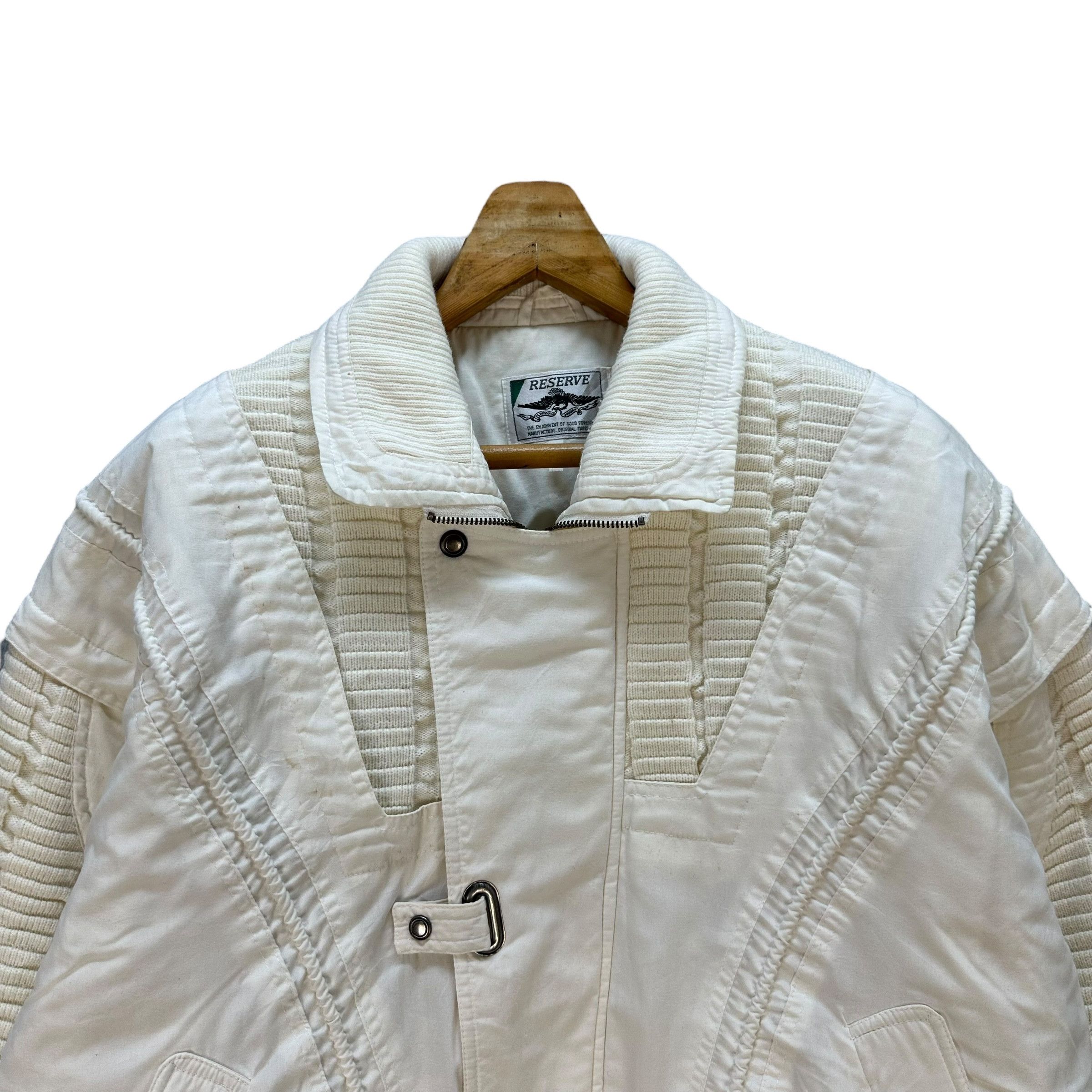 Vintage 90's RESERVE White Parachute Bomber Jacket #A73-1758 Size US L / EU 52-54 / 3 - 2 Thumbnail