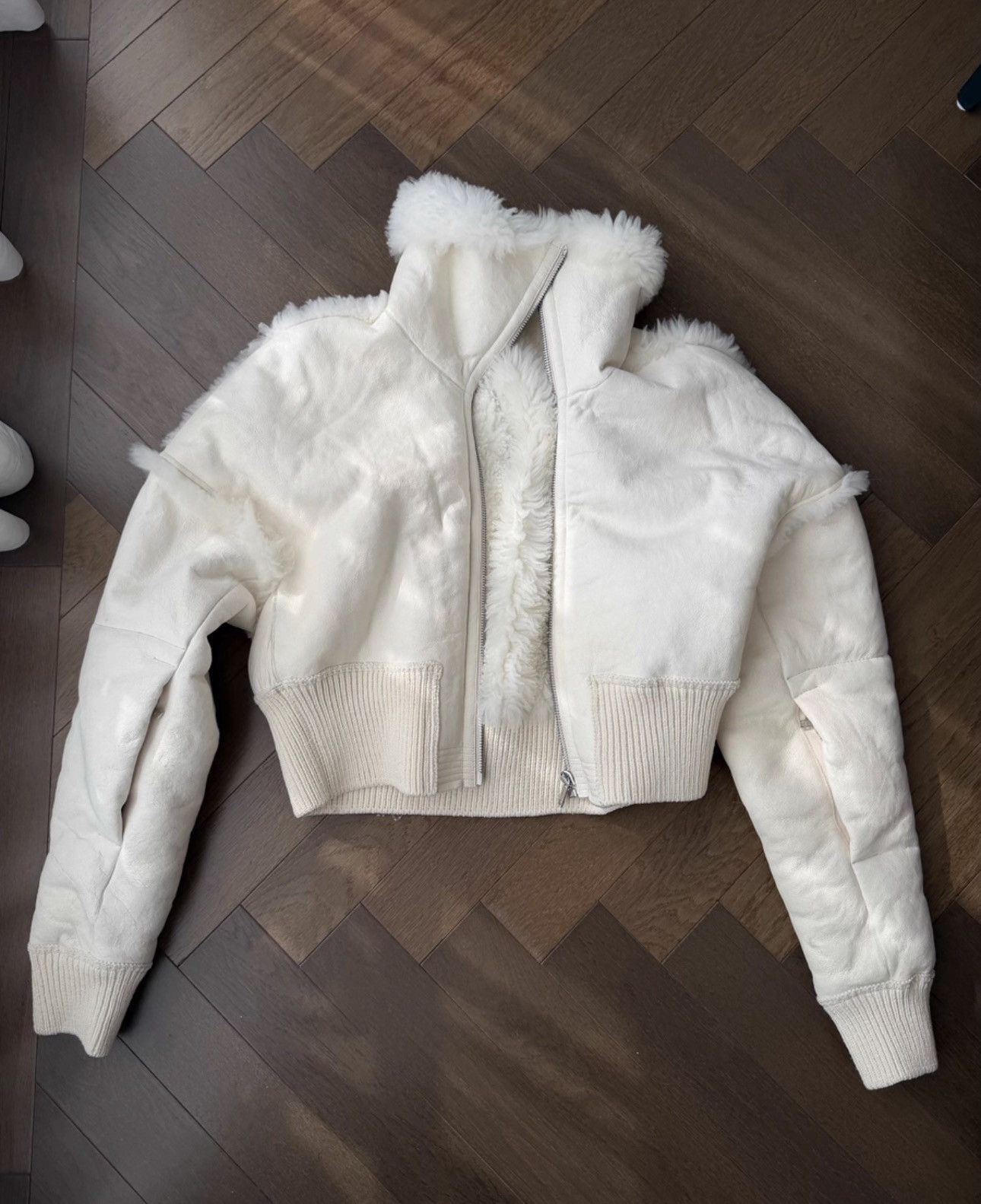 Rick Owens Rick owens 25FW Flight JKT CROPPED Leather Bomber jacket Size US M / EU 48-50 / 2 - 14 Thumbnail