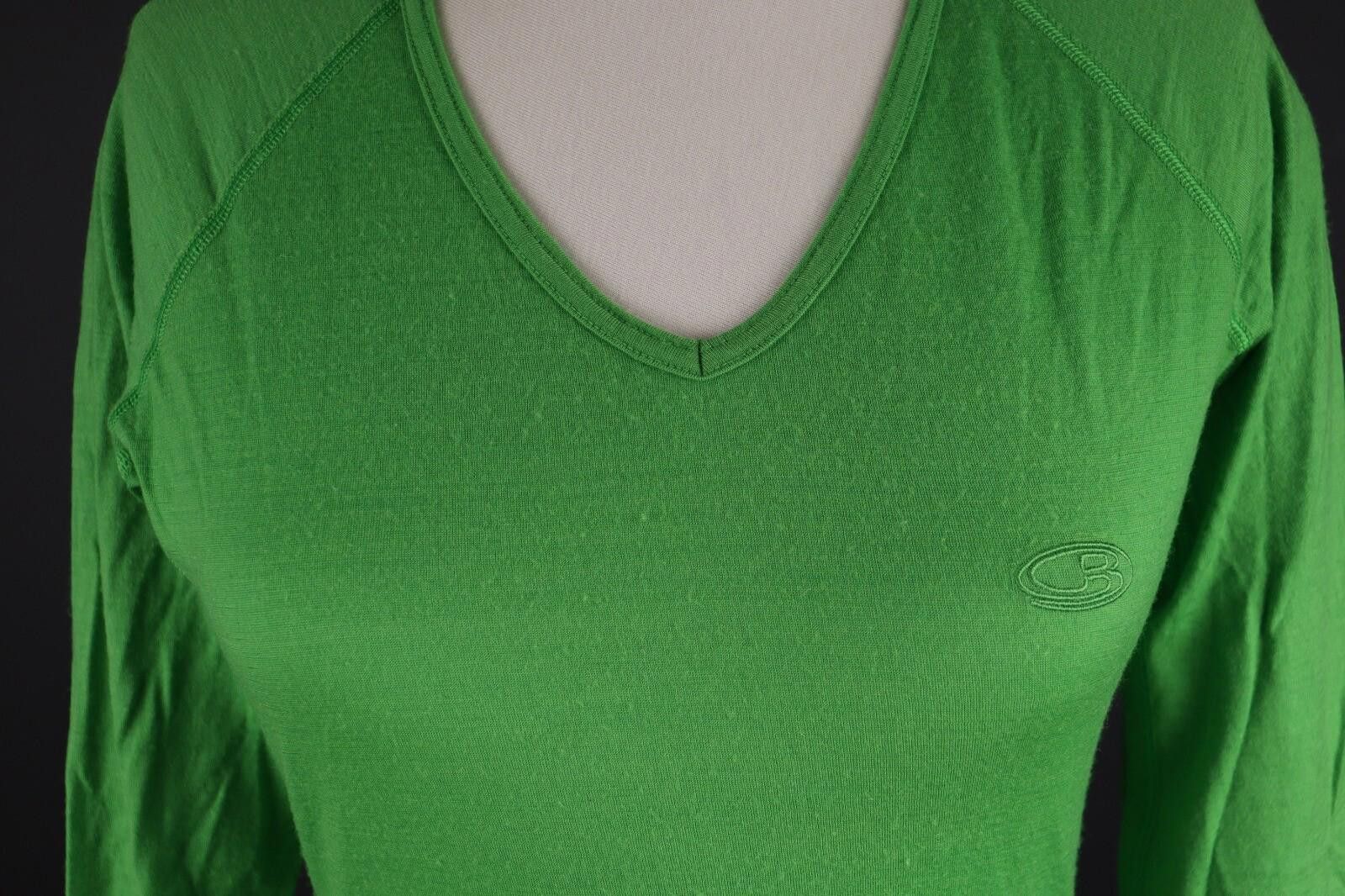 Icebreaker Icebreaker Bodyfit+ 200 Green Merino Wool Base Layer Size M Size M / US 6-8 / IT 42-44 - 6 Thumbnail