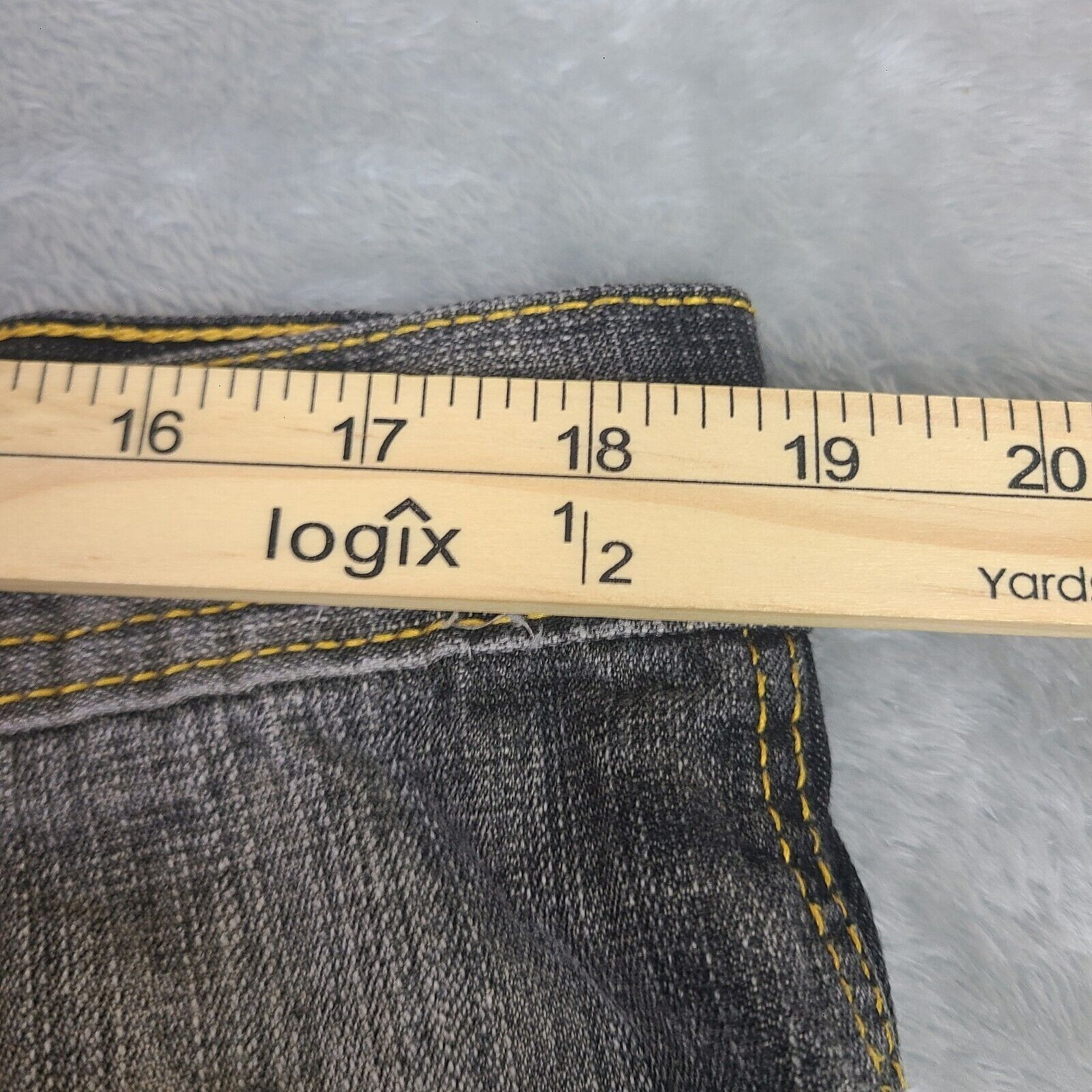Vintage VTG Five Jungle Mens Y2K Baggy Loose Jean Shorts Black Hip Size US 38 / EU 54 - 3 Thumbnail