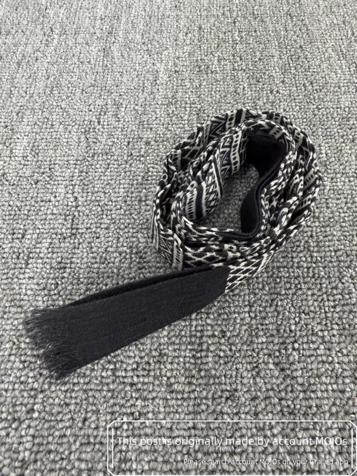 Saint Laurent Paris Saint Laurent Paris Ethnical Pattern Scarf Tie mojos1025 Size ONE SIZE - 6 Thumbnail