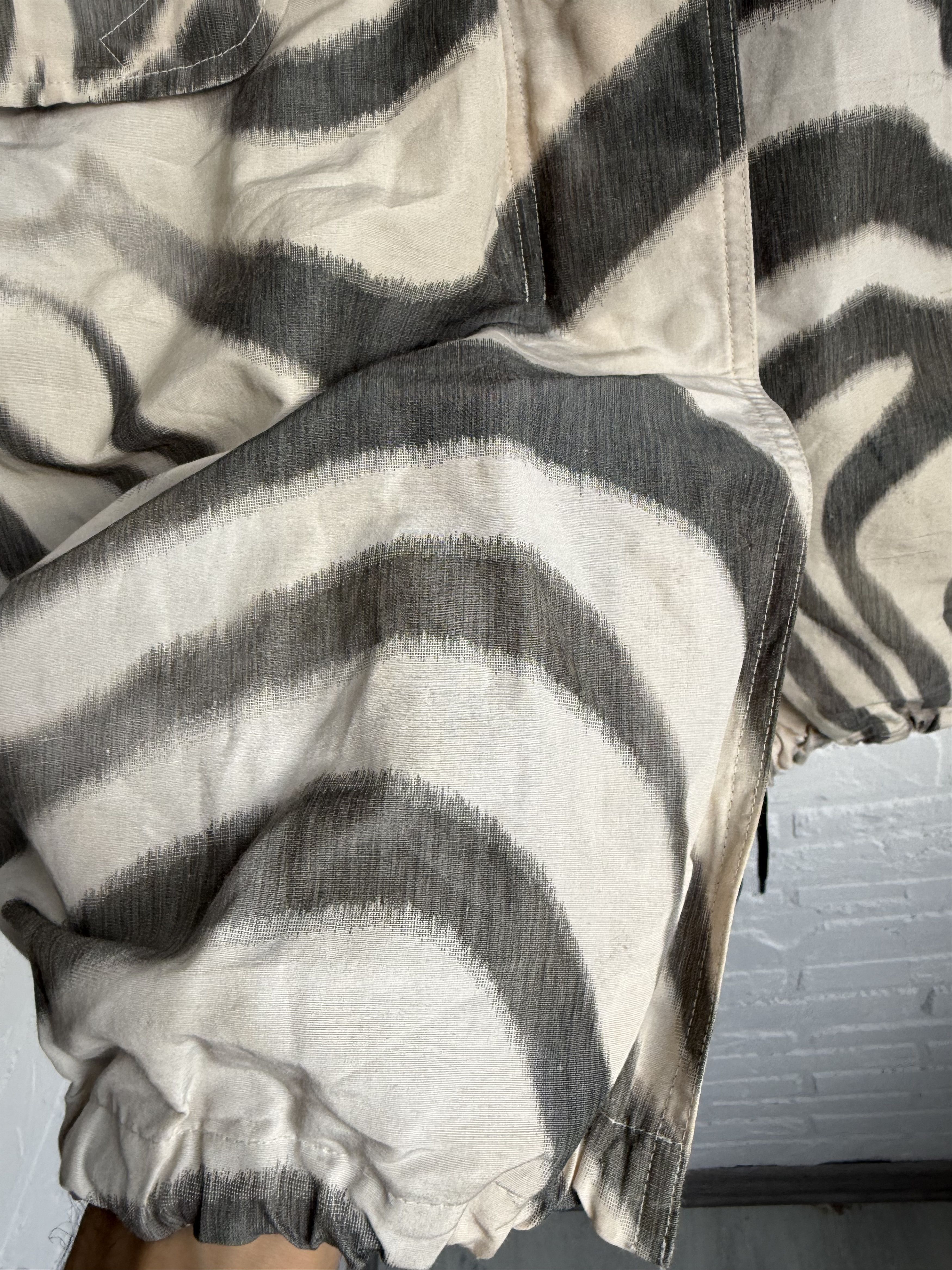 Moncler Moncler Achird Zebra Print linen blend Parka Coat Size ONE SIZE - 14 Thumbnail