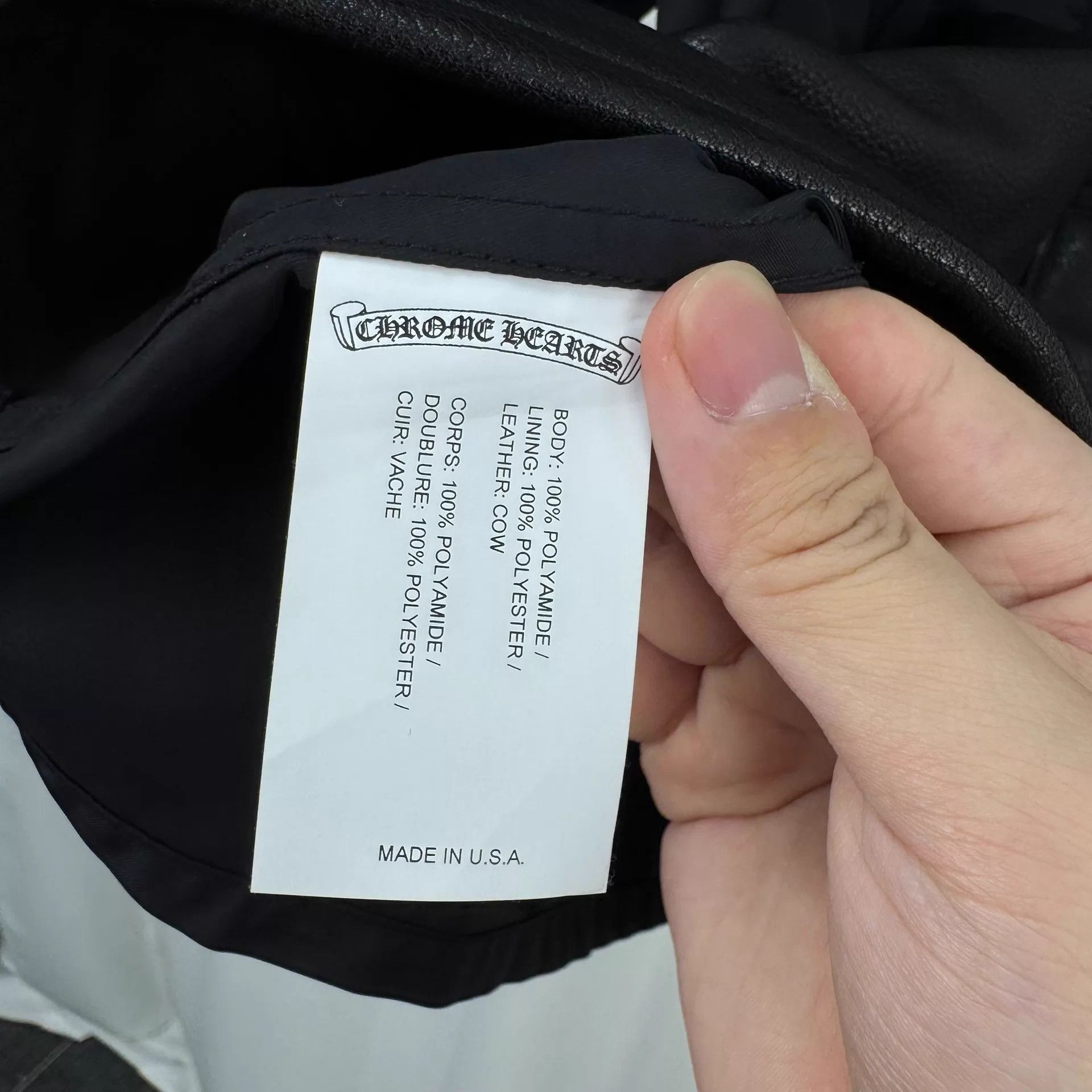 Chrome Hearts Chrome Hearts X Leather Panel SS Zip Shirt XL New Size US XL / EU 56 / 4 - 6 Thumbnail