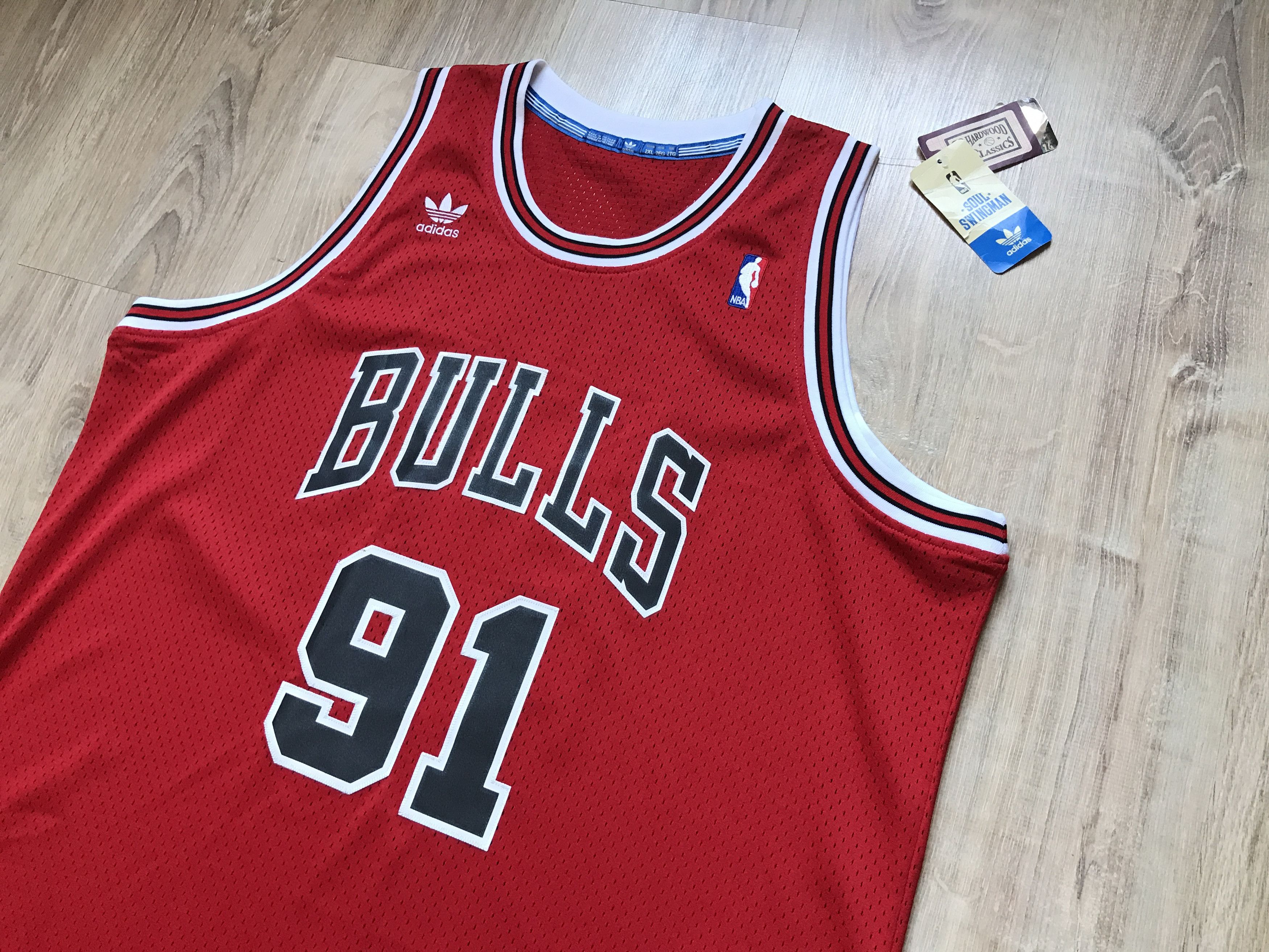 NBA × Vintage Chicago Bulls NBA Dennis Rodman #91 New Vintage Jersey Size US XXL / EU 58 / 5 - 4 Thumbnail