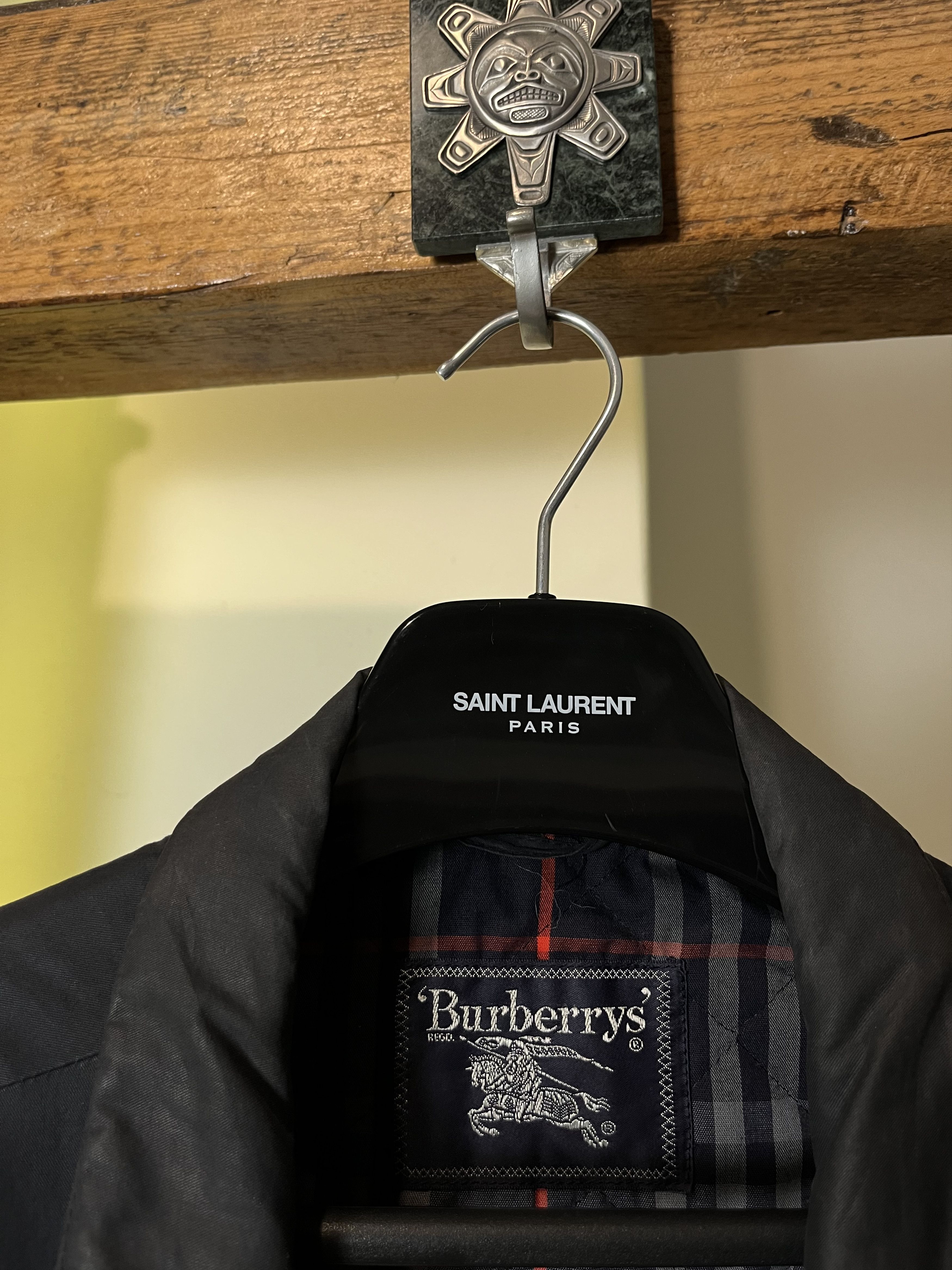 Burberry × Vintage Vintage 90s Burberrys Reversible Vest Jacket Navy Checked Size US L / EU 52-54 / 3 - 6 Thumbnail