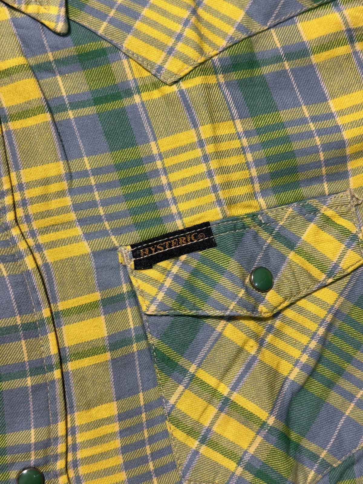 If Six Was Nine Hysteric Glamour Flanel Shirt Pocket Yellow Size US S / EU 44-46 / 1 - 4 Thumbnail