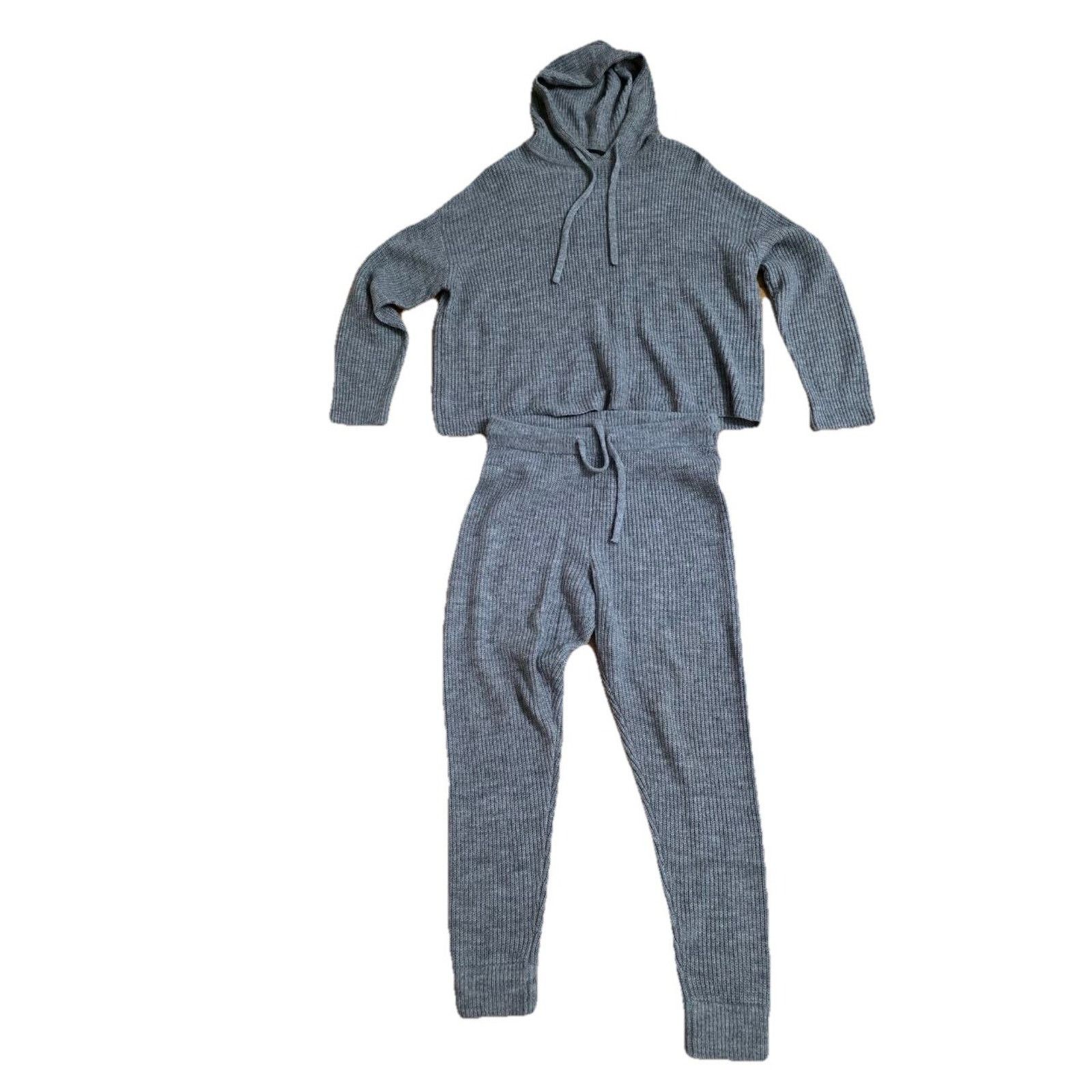 Kayden K Jenni Kayne Wool Alpaca Knit Set Gray Size M A001059 Size M / US 6-8 / IT 42-44 - 5 Thumbnail