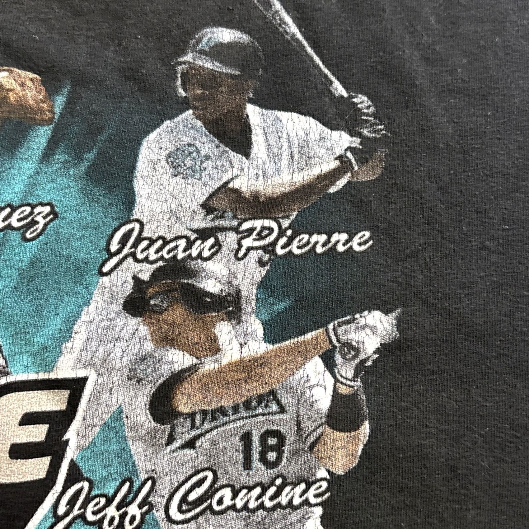 MLB VINTAGE Florida Marlins T Shirt 2003 L MLB Baseball Black Mens Size US L / EU 52-54 / 3 - 4 Thumbnail