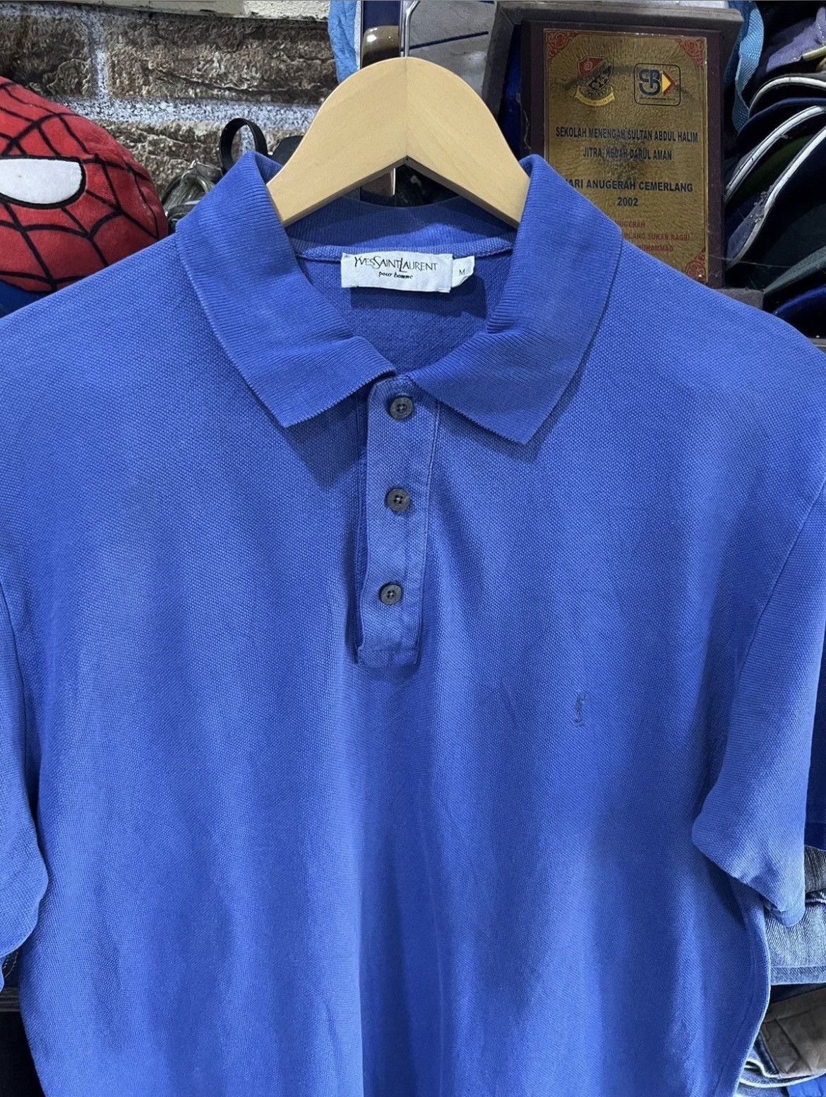Yves Saint Laurent 🔥Vintage Yves Saint Laurent Pour Homme Polo Size US M / EU 48-50 / 2 - 11 Thumbnail