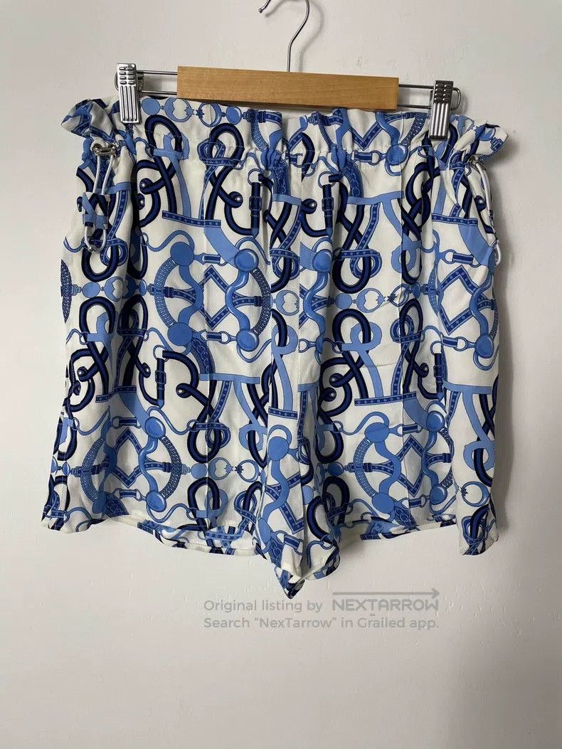 Hermes Hermes Blue Printed Ladies Shorts Size 24" / US 00 / IT 34 - 1 Thumbnail