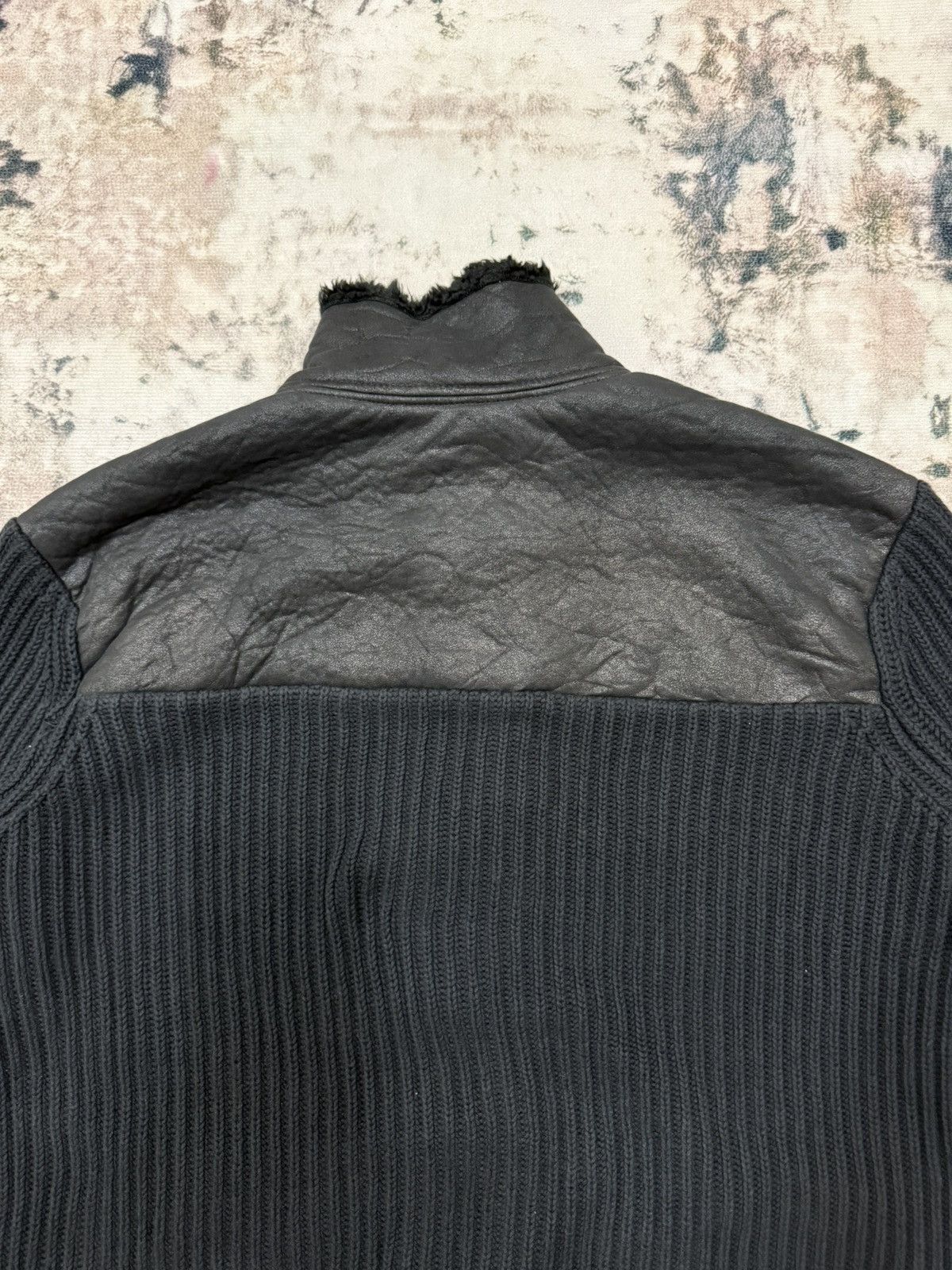 Armani Exchange Armani Exchange Black faux fur knit Jacket Size US L / EU 52-54 / 3 - 13 Thumbnail