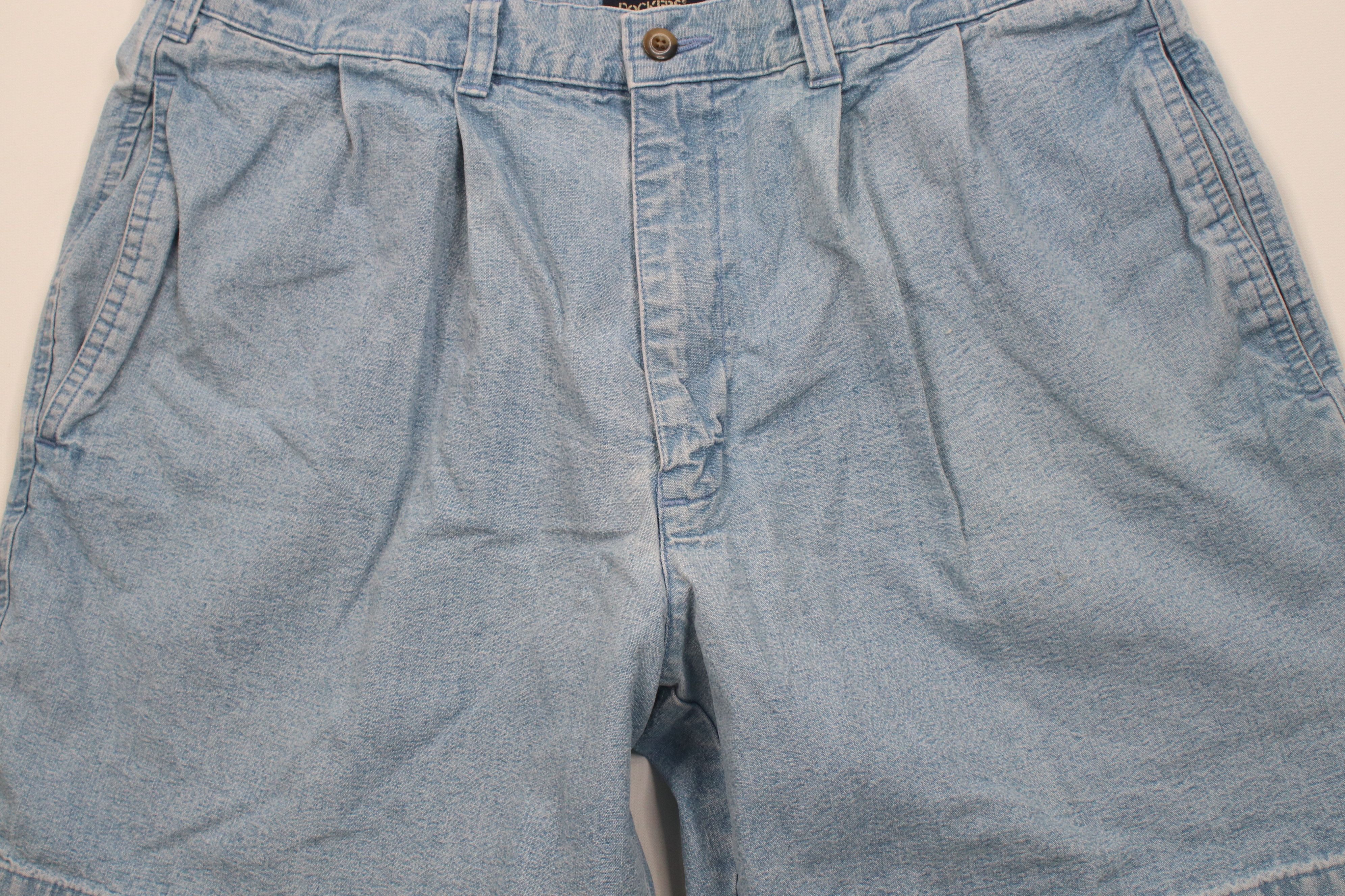 Vintage Vintage 90s Streetwear Denim Above Knee Shorts Blue Cotton Size US 34 / EU 50 - 3 Thumbnail