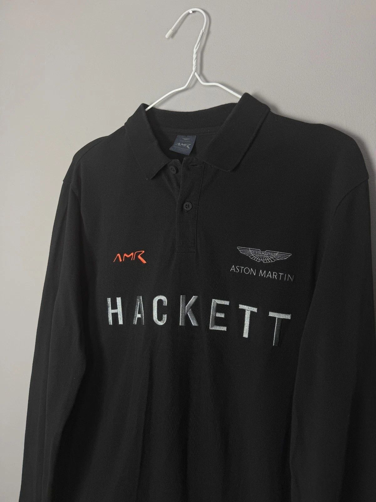 Hackett Men’s Hackett London x Aston Martin AMR Shirt Long Size US L / EU 52-54 / 3 - 2 Thumbnail