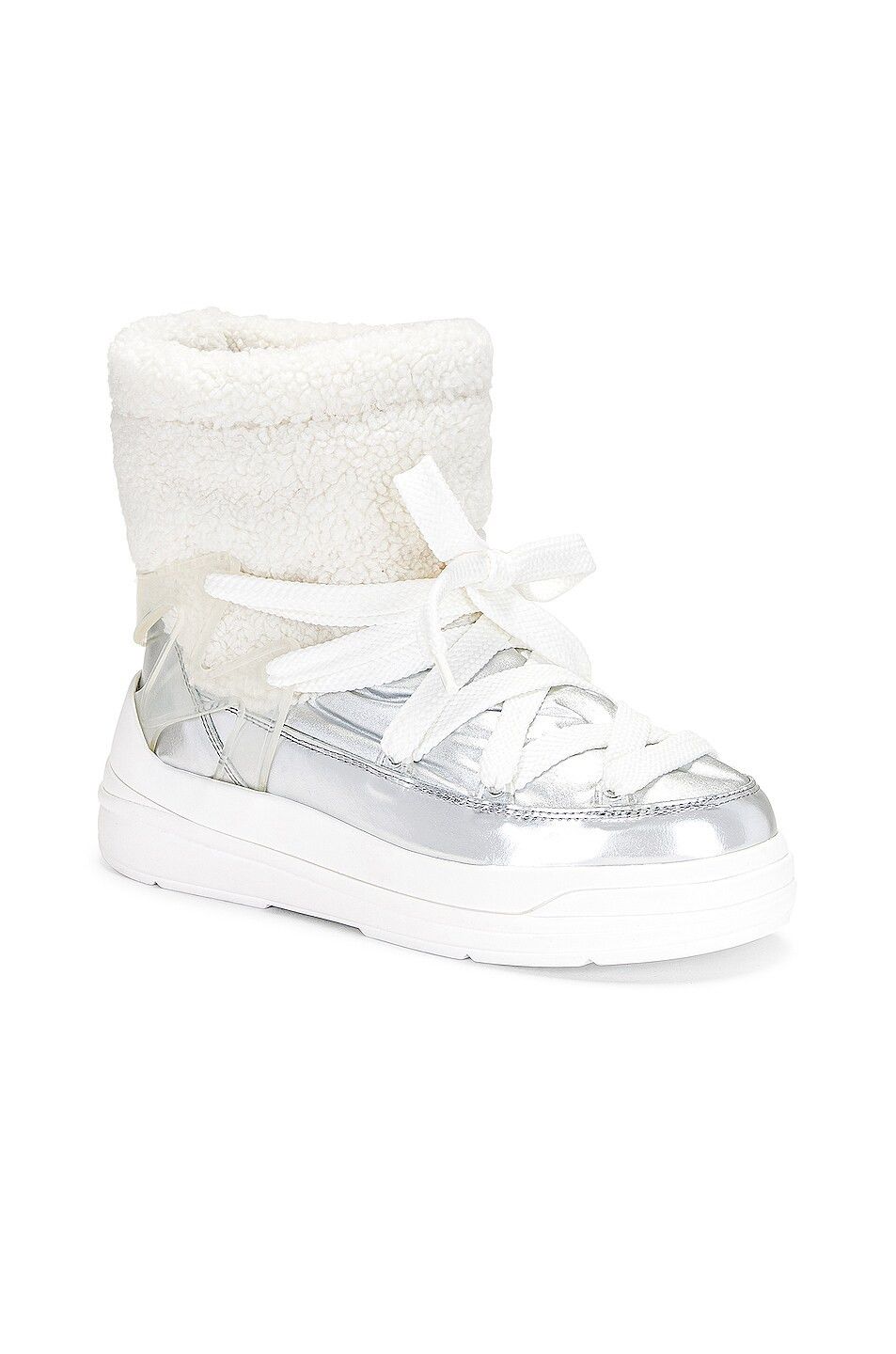 Moncler o1y1125 Ankle Boots in Silver/White Size US 11 / IT 41 - 2 Thumbnail