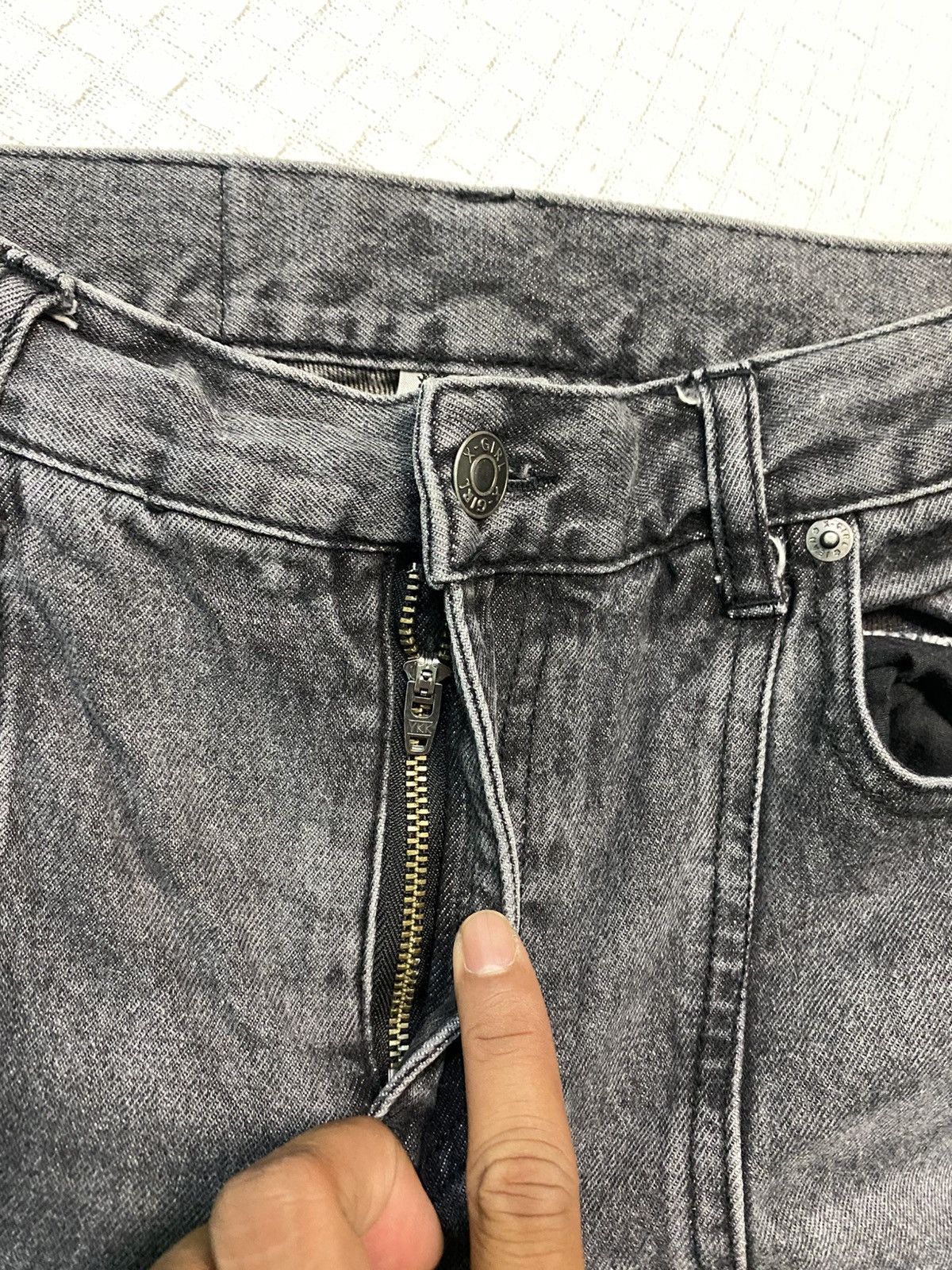 If Six Was Nine Xgirl Sich Color Ripped Distress jean denim zipped wide leg Size US 26 / EU 42 - 7 Thumbnail