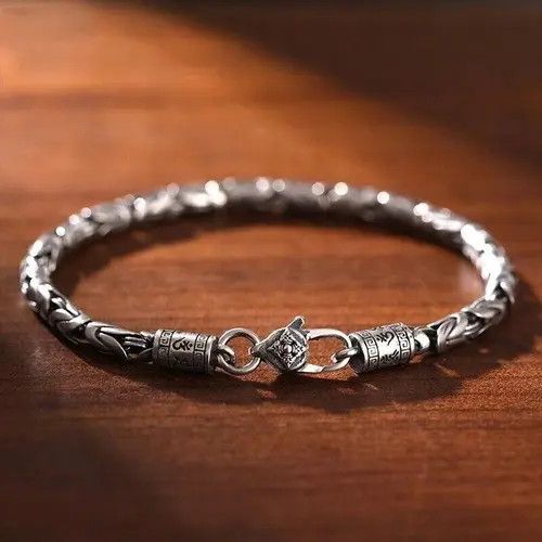 Jewelry Retro Silver Exquisite Woven Bracelet Size ONE SIZE - 1 Thumbnail