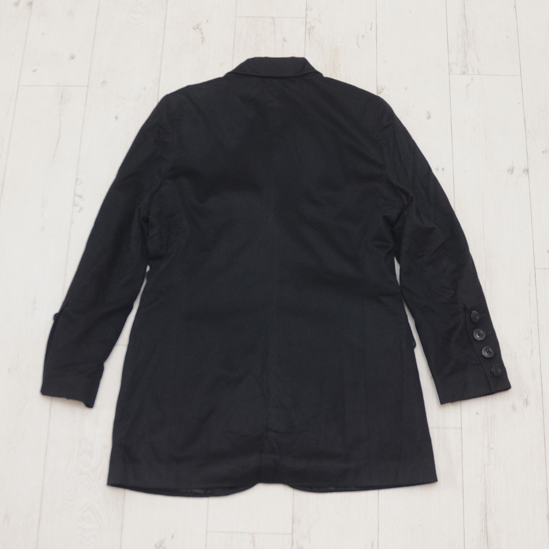 Escada Escada by Margaretha Ley Black Wool & Cashmere Overcoat Size L / US 10 / IT 46 - 6 Thumbnail