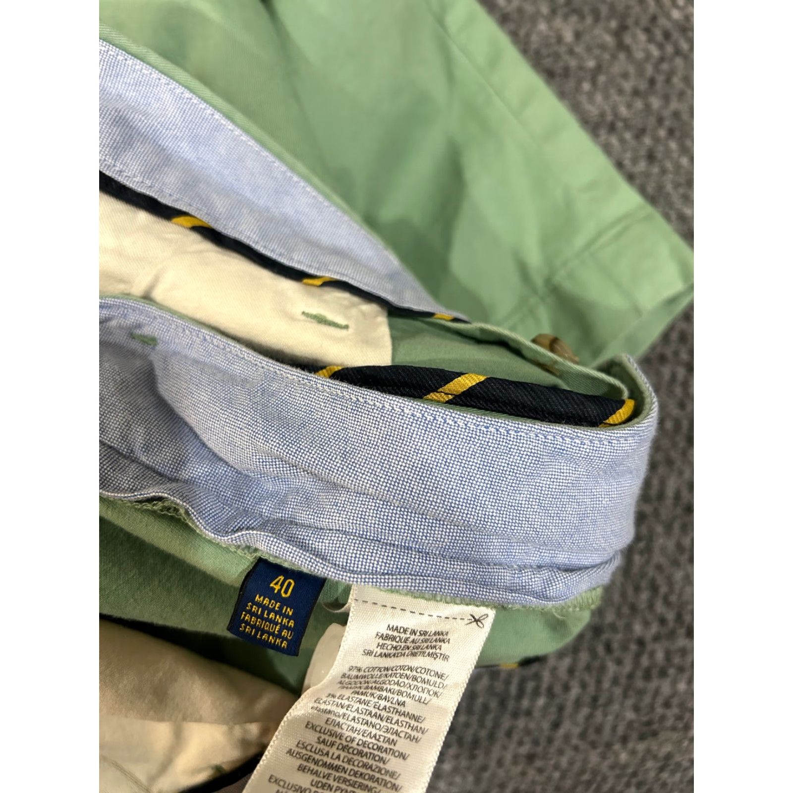 Polo Ralph Lauren Polo Ralph Lauren Chino Shorts Mens 40 Green Stretch Classic Fit Casual Twill Size US L / EU 52-54 / 3 - 6 Thumbnail