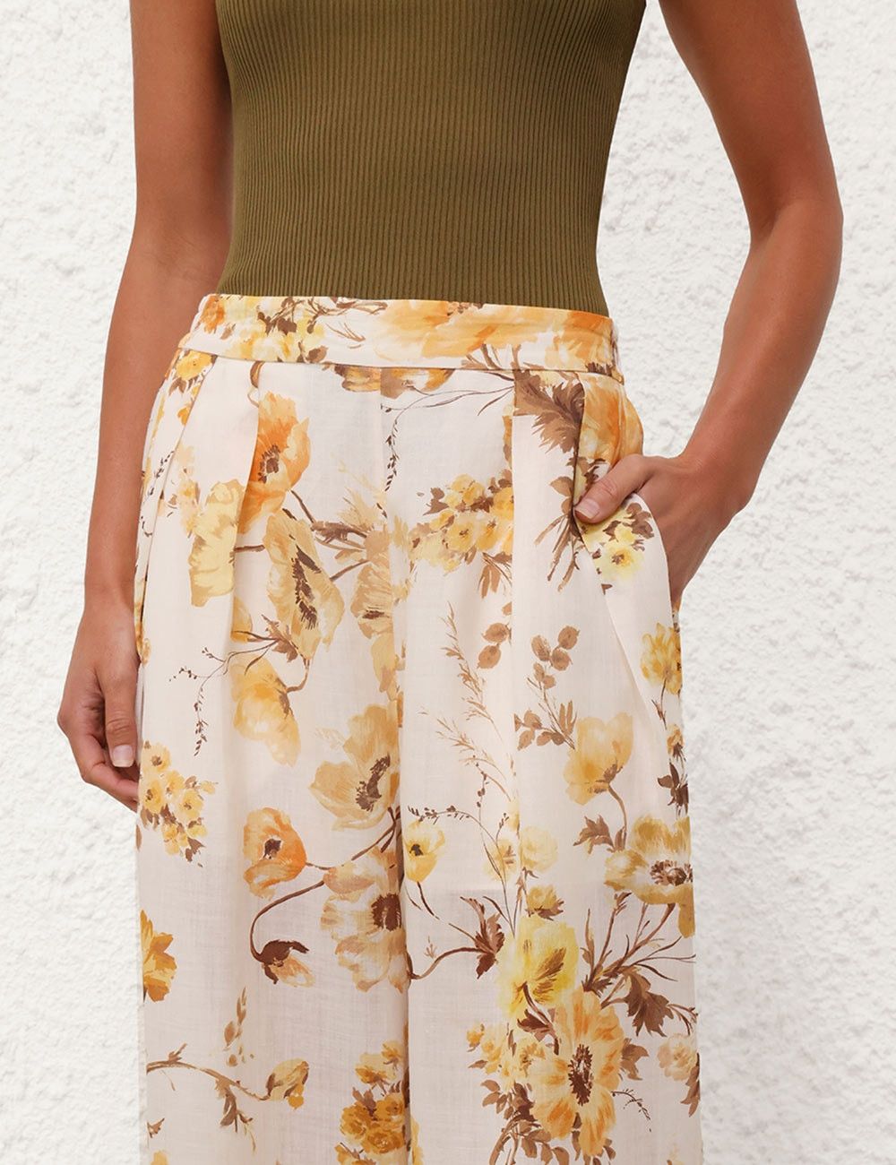 Zimmermann oc11z0525 Ottie Wide Leg Pant in Multicolor Size 27" / US 4 / IT 40 - 5 Thumbnail