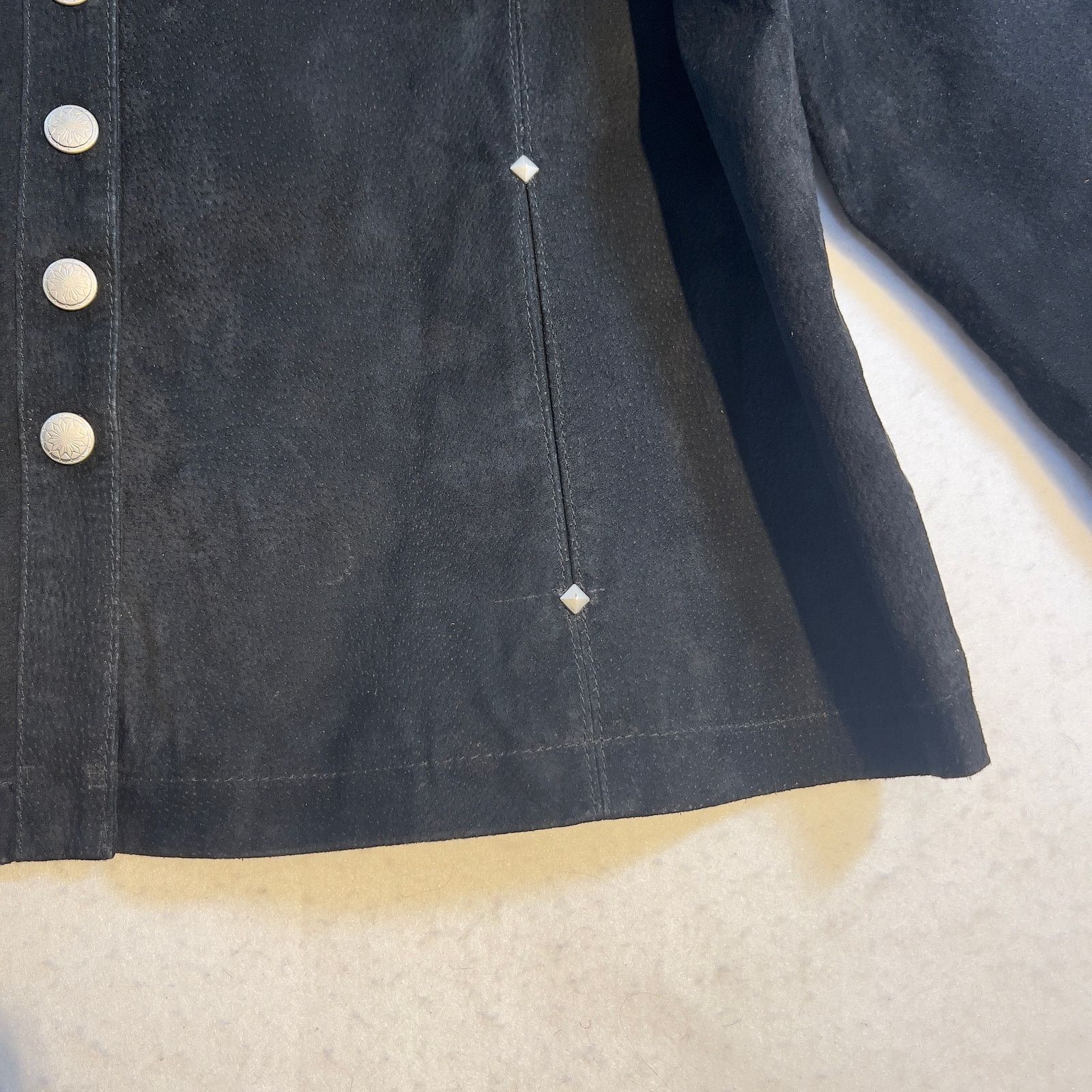 Other Dressbarn Woman Leather Suede Jacket Woman 18/20 Snap Button Size XXL / US 16-18 / IT 52-54 - 7 Thumbnail