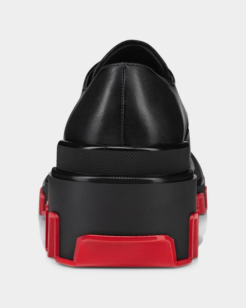 Christian Louboutin os11x0226 Trott Dune Leather Derby Shoes In Black Size US 7.5 / EU 40-41 - 3 Thumbnail