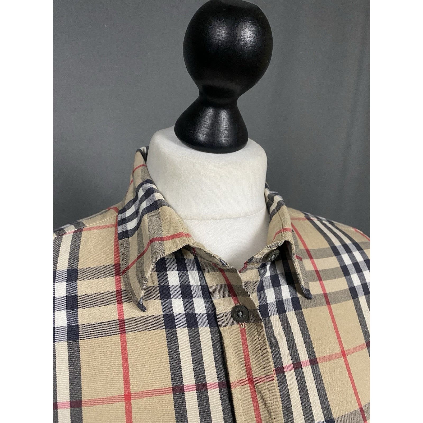 Burberry Burberry Nova Check Women's Beige Longsleeve Shirt Size S Size S / US 4 / IT 40 - 6 Thumbnail