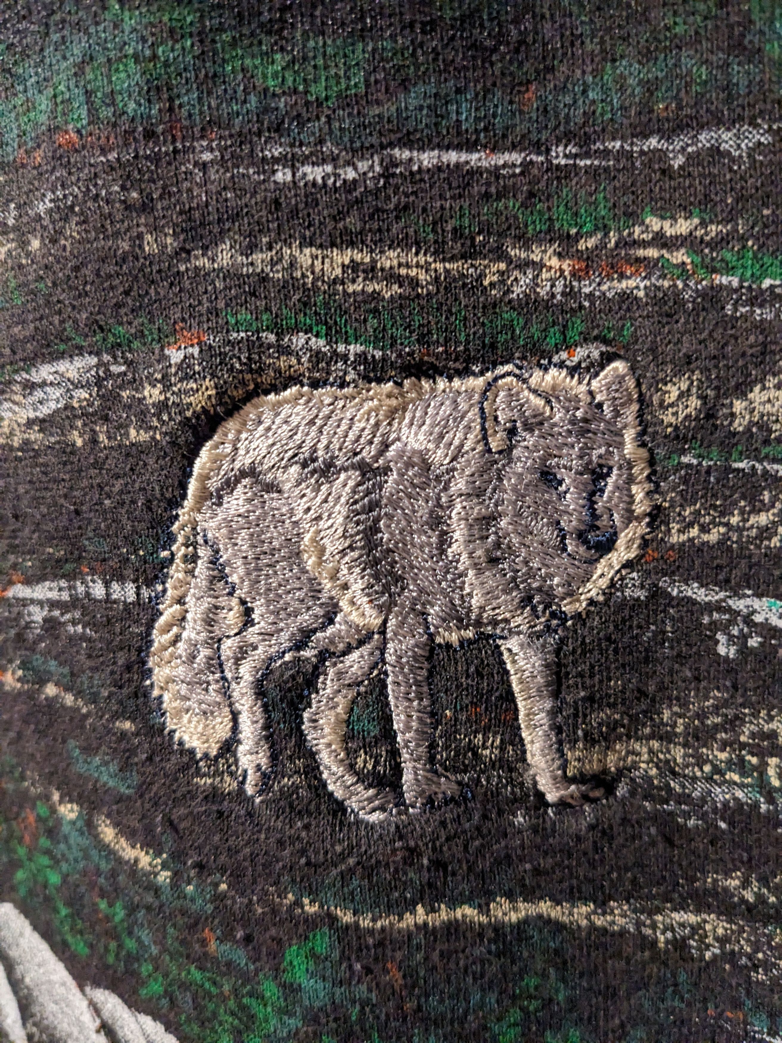 Vintage Vintage 90s The Great Outdoors Wolf Animal Nature Sweatshirt Size US XL / EU 56 / 4 - 3 Thumbnail