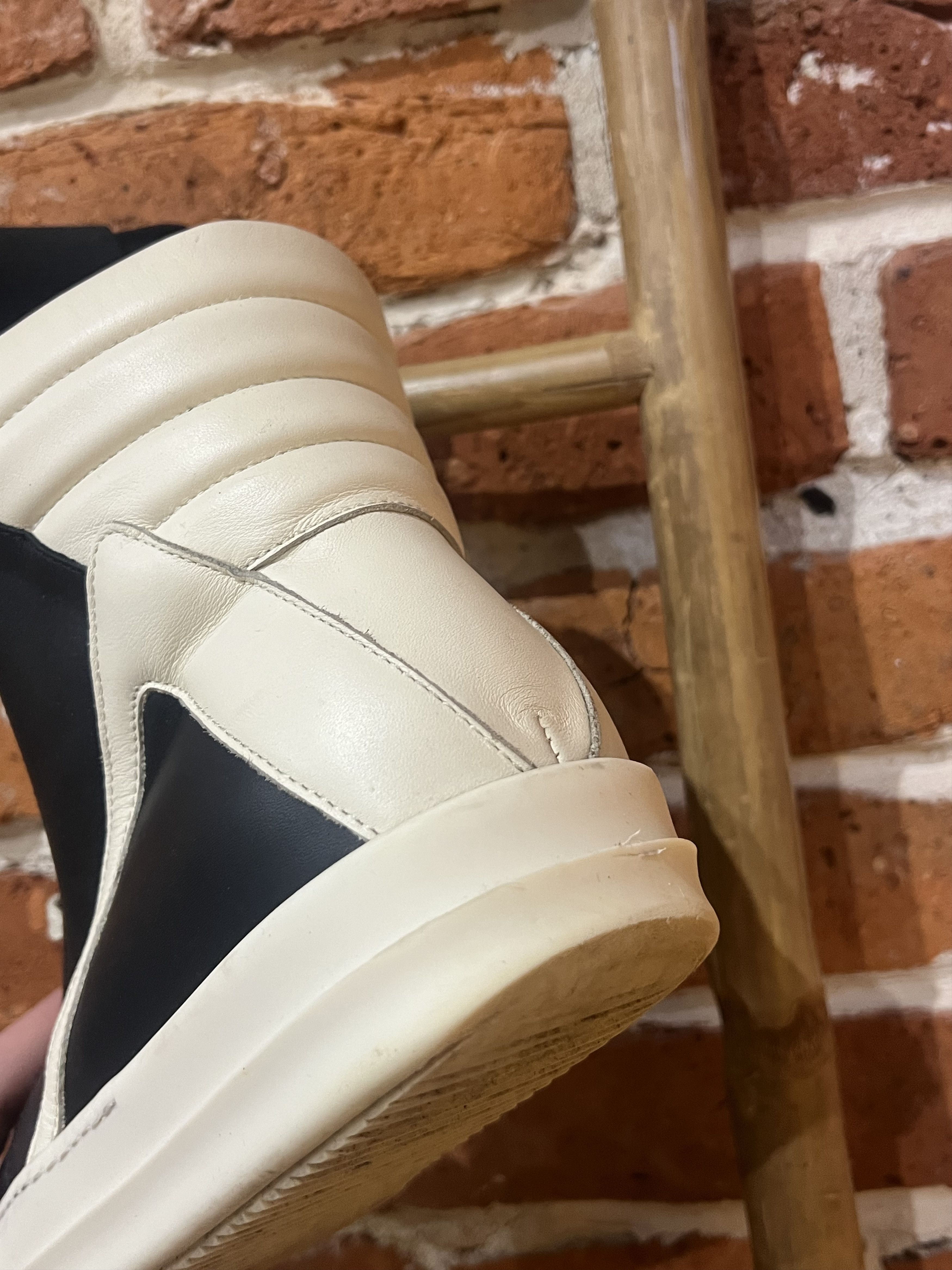 Rick Owens Rick Owens Black & Milk Geobasket Size US 8 / EU 41 - 5 Thumbnail