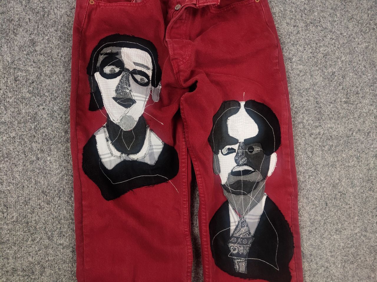 Levi's Vintage 90's Levis 501 Sashiko Patchwork Face Jeans watanabe Size 31" - 6 Thumbnail