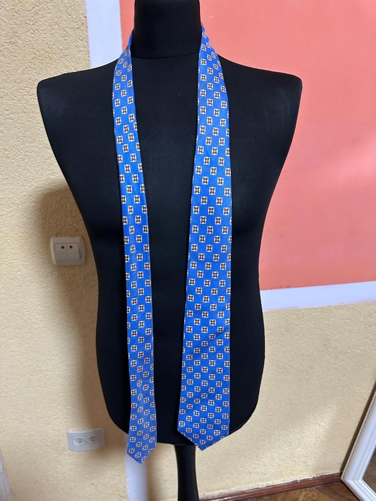 Luigi Borrelli Borrelli Napoli Blue Floral Silk Tie Size ONE SIZE - 1 Thumbnail