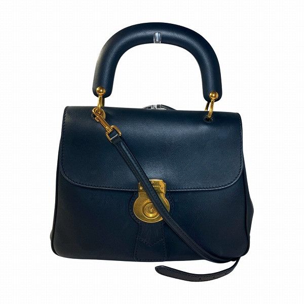 image of Burberry Dk88 Top Handle Bag in Blue, Women's