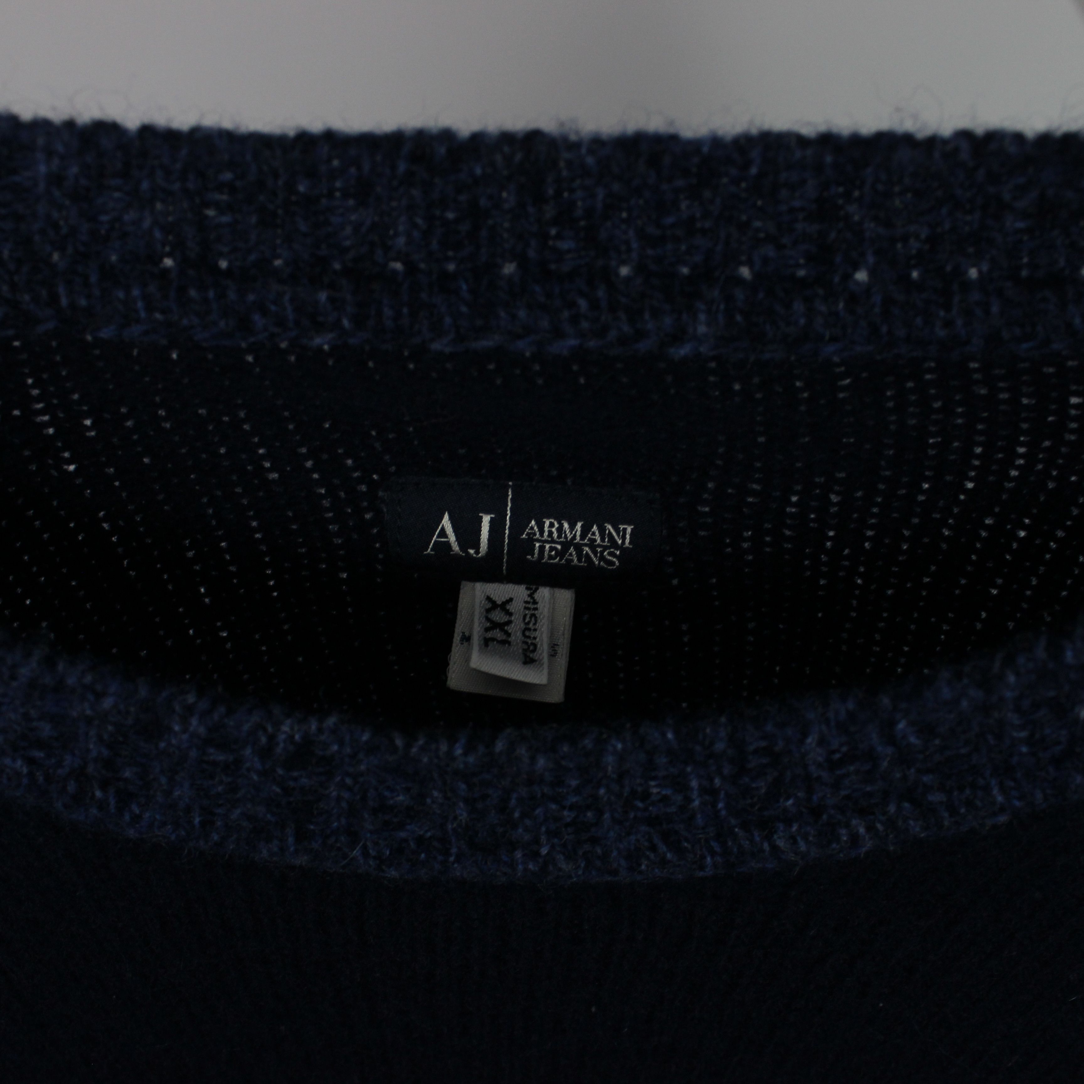 Armani Armani jeans sweater wool navy blue XL XXL AJ Size US XXL / EU 58 / 5 - 5 Thumbnail