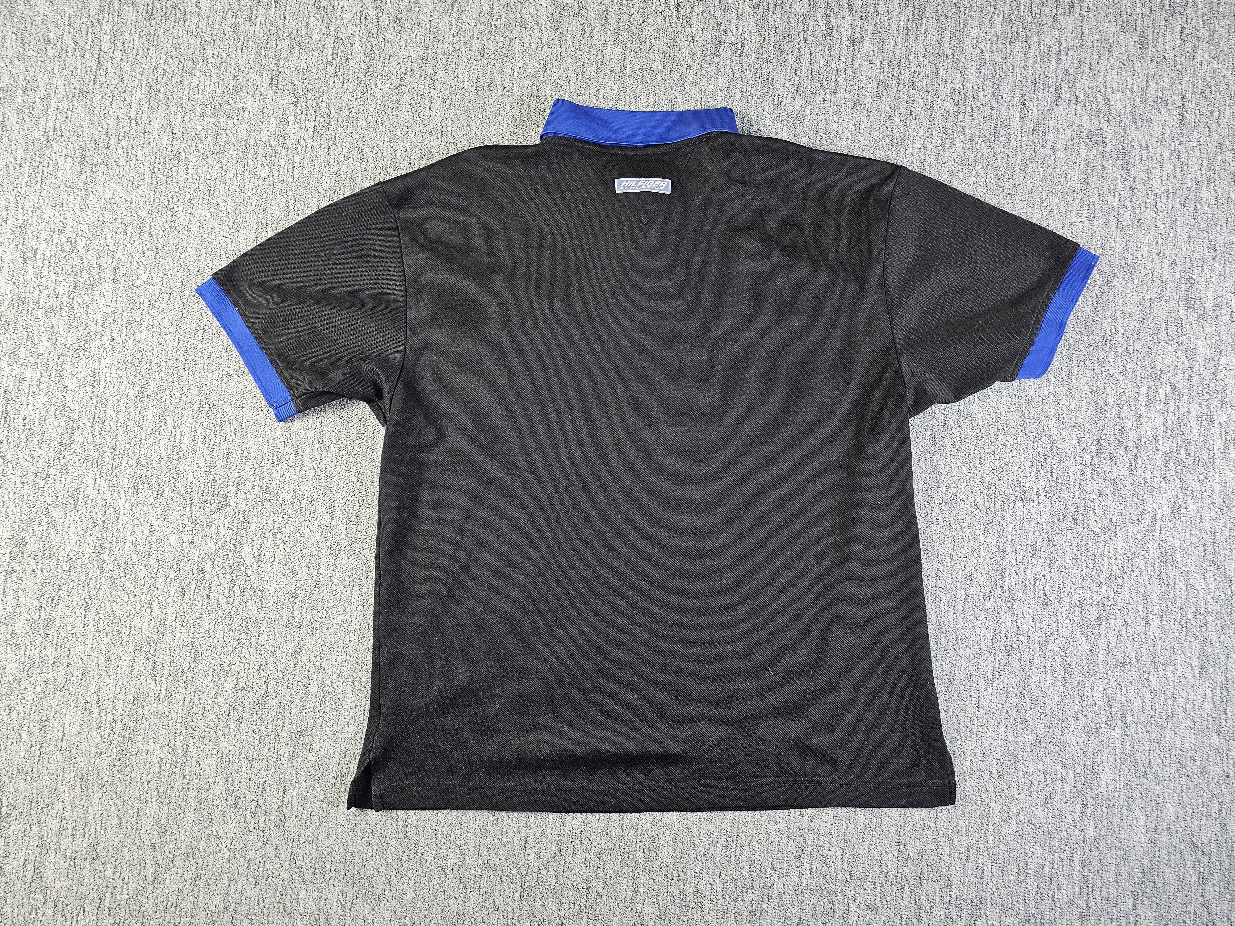 Tommy Hilfiger Vintage Tommy Hilfiger Athletics Polo Shirt Men L Black 90s Size US L / EU 52-54 / 3 - 4 Thumbnail
