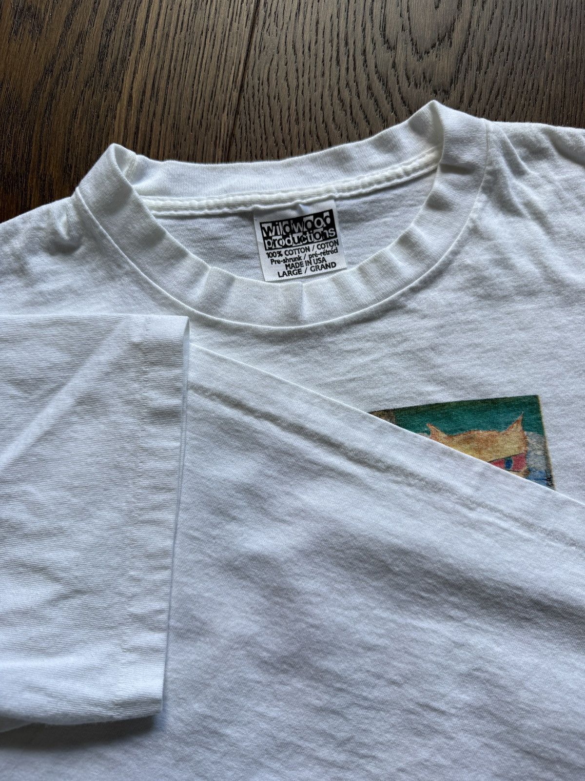 Vintage Vintage 80s Famous Art Cats Graphic Tee Size US L / EU 52-54 / 3 - 6 Thumbnail