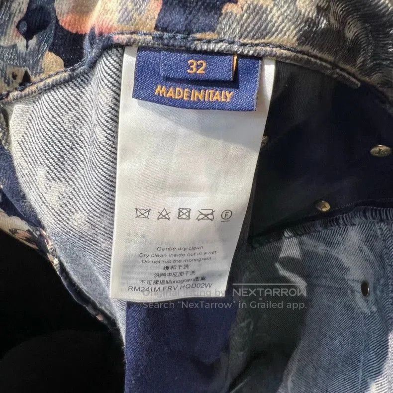 Louis Vuitton Louis Vuitton Flaming Cloud Flocking All-over Print Jeans. Size US 32 / EU 48 - 5 Thumbnail