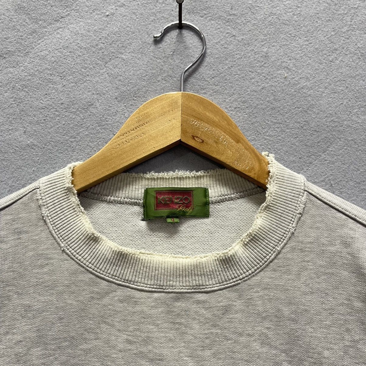 Kenzo Vintage 90s Kenzo Golf Japan Grey Logo Sweatshirt Size US L / EU 52-54 / 3 - 5 Thumbnail