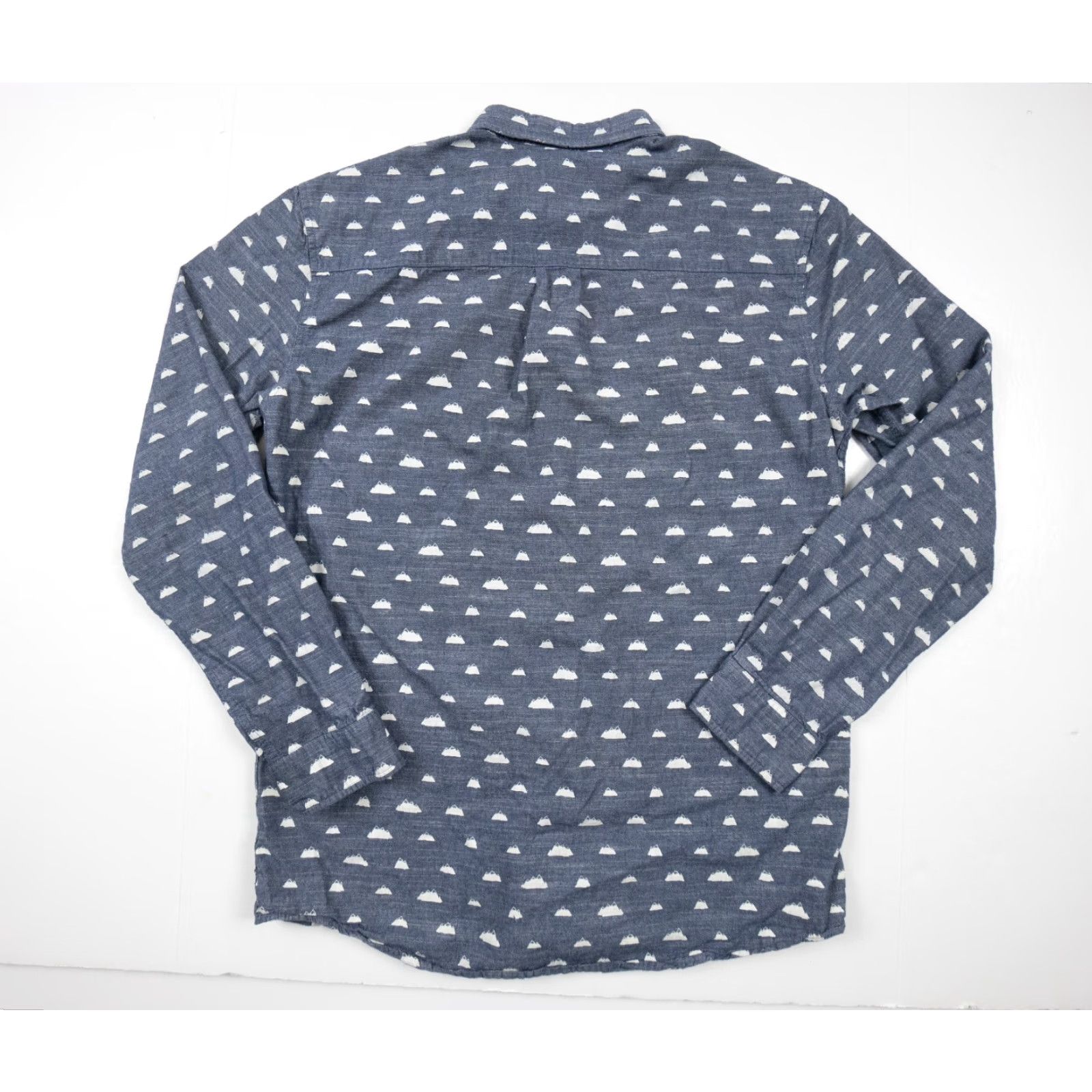 WeSC WeSC Shirt Mens Medium Blue Long Sleeve Button-Down Slim Fit Cotton Preppy Size US M / EU 48-50 / 2 - 6 Thumbnail