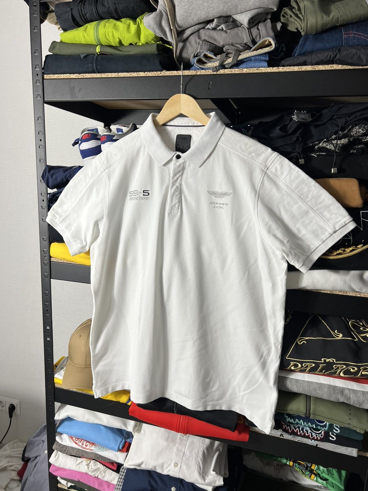 NASCAR 🔥 Aston Martin Racing Team 59 x HKT Polo – White – Size XXL Size US XXL / EU 58 / 5 - 1 Thumbnail