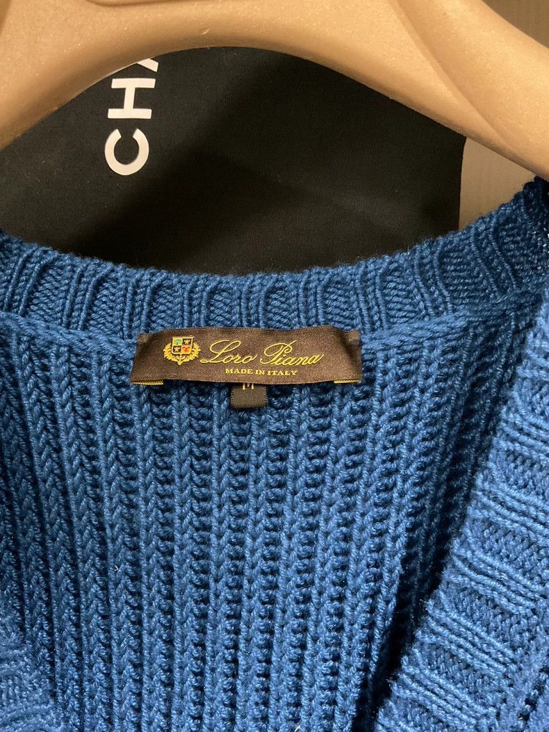 Loro Piana LORO PIANA Blue knitted vest Size M / US 6-8 / IT 42-44 - 3 Thumbnail