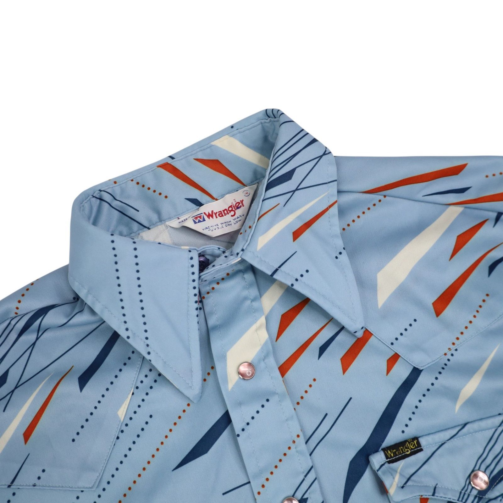 Vintage × Wrangler Vintage Wrangler MCM Design Polyester Pearl Snap Shirt Size US M / EU 48-50 / 2 - 5 Thumbnail