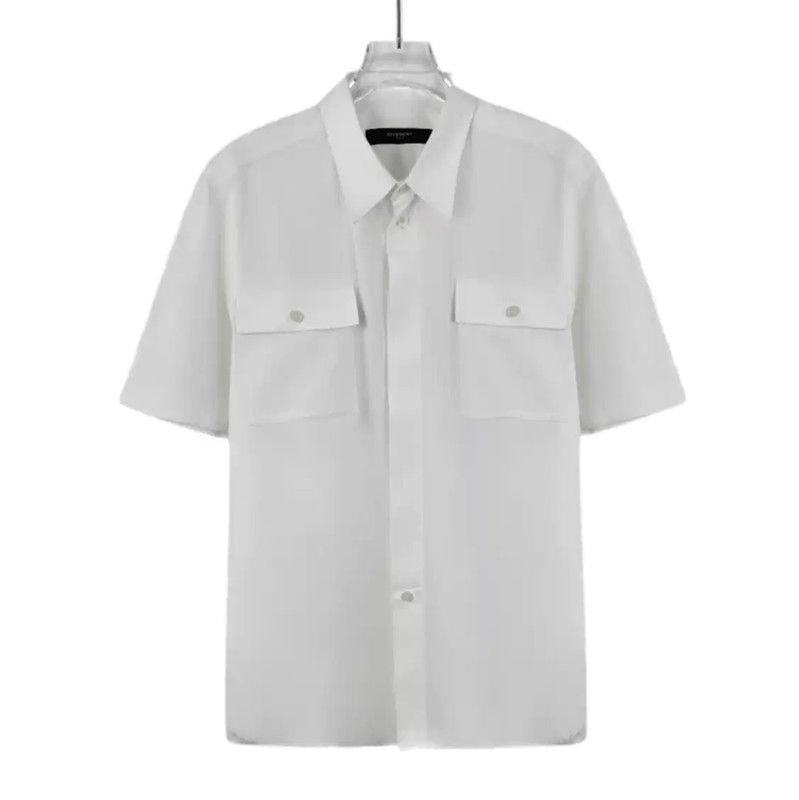 Givenchy Givenchy White Cotton Short Sleeve Shirt 0089 Size ONE SIZE - 1 Thumbnail